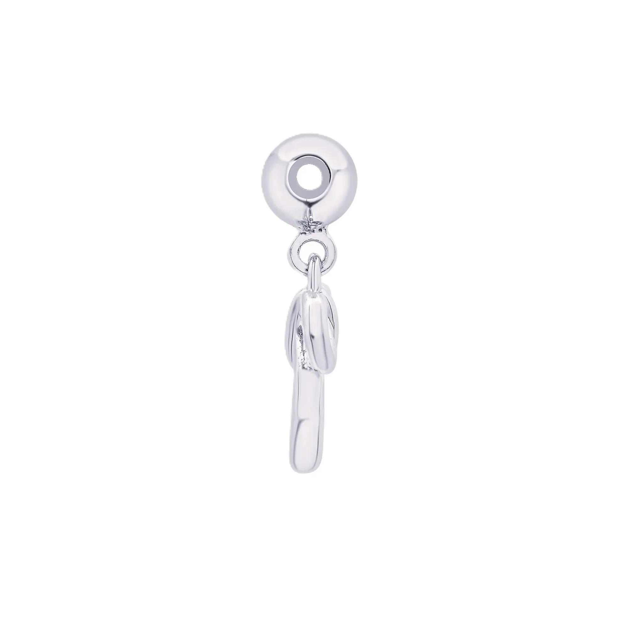 Bow Bead Charm .925 Sterling Silver White Size 12.80mm - Image 6