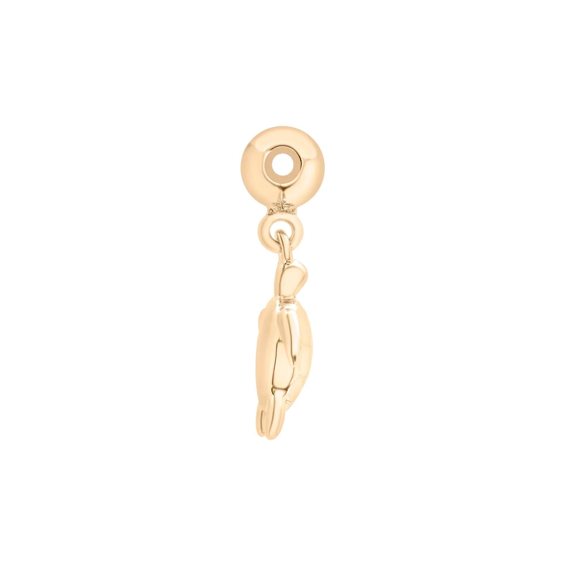 Sea Turtle Bead Charm Vermeil Yellow Size 15.00mm - Image 6