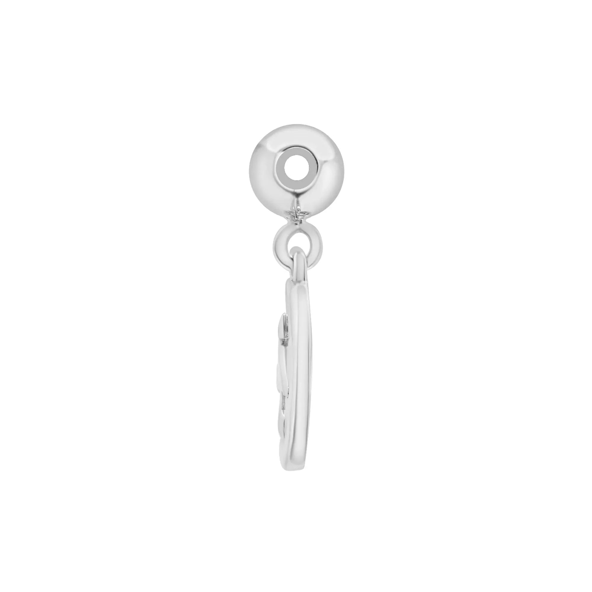 Sagittarius Zodiac Disc Bead Charm .925 Sterling Silver White Size 14.00mm - Image 6