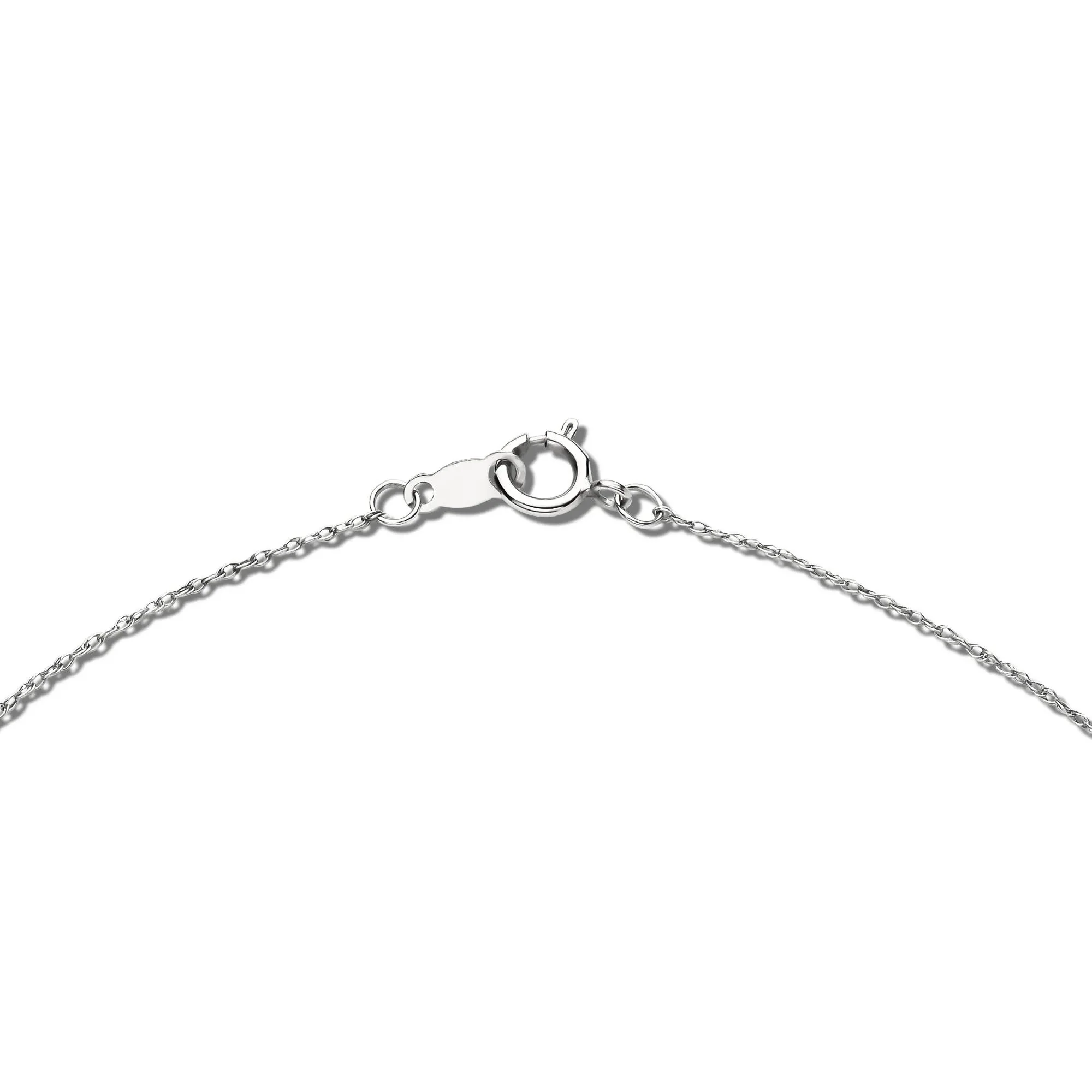 3/8 CT. Tw. Lab Grown Diamond Drop Pendant Necklace 14K White Gold Size 18" - Image 3