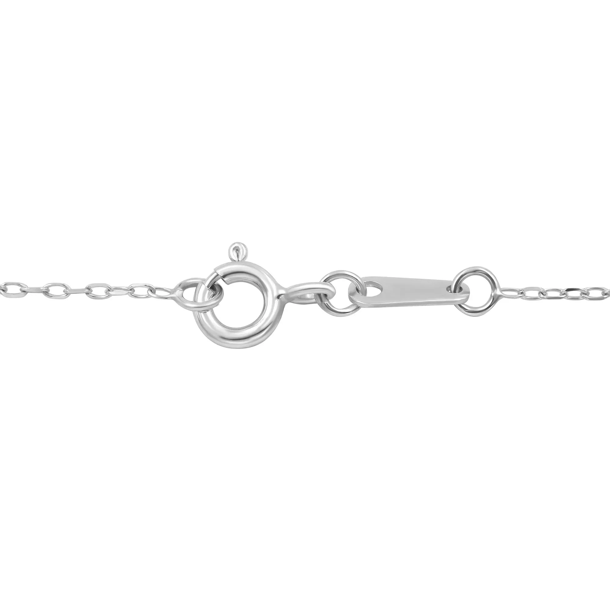3/8 CT. Tw. Round Lab Grown Diamond Solitaire Pendant Necklace 10K White Gold Size 18" - Image 3