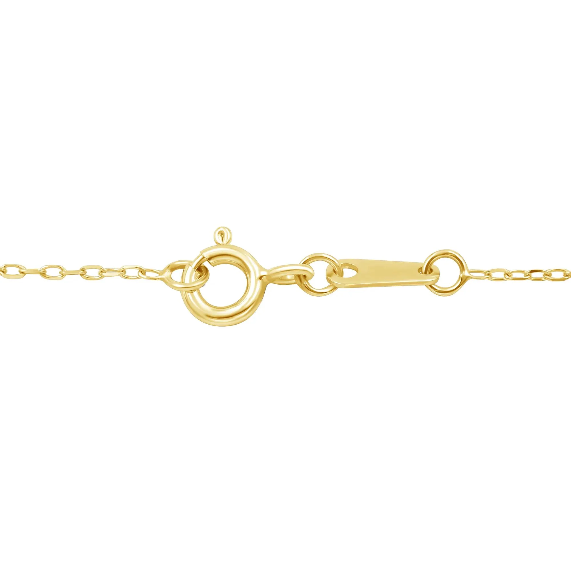 3/8 CT. Tw. Round Lab Grown Diamond Solitaire Pendant Necklace 10K Yellow Gold Size 18" - Image 3