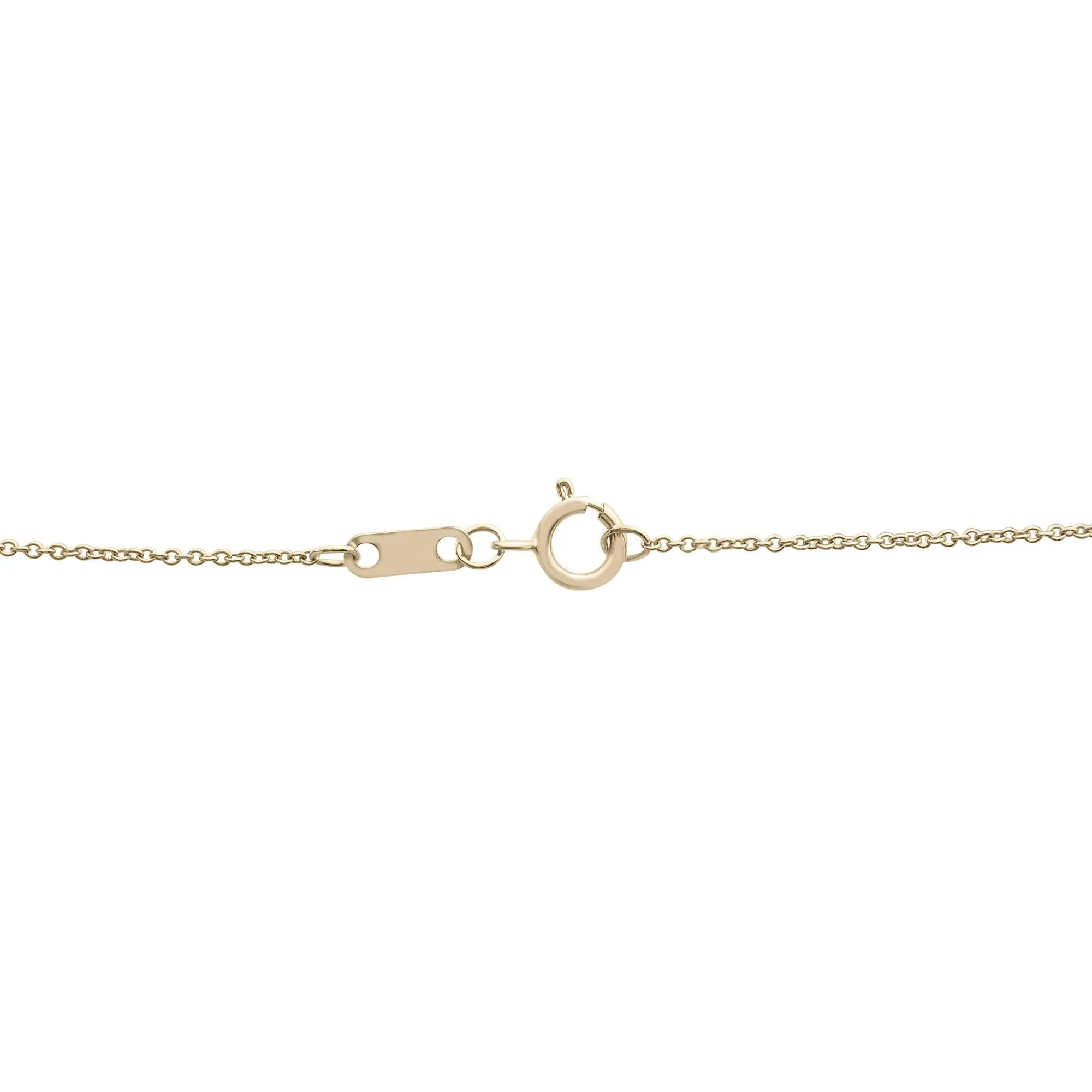 1/10 CT. Tw. Diamond Eye Bezel-Set Pendant Necklace 10K Yellow Gold Size 17" - Image 3