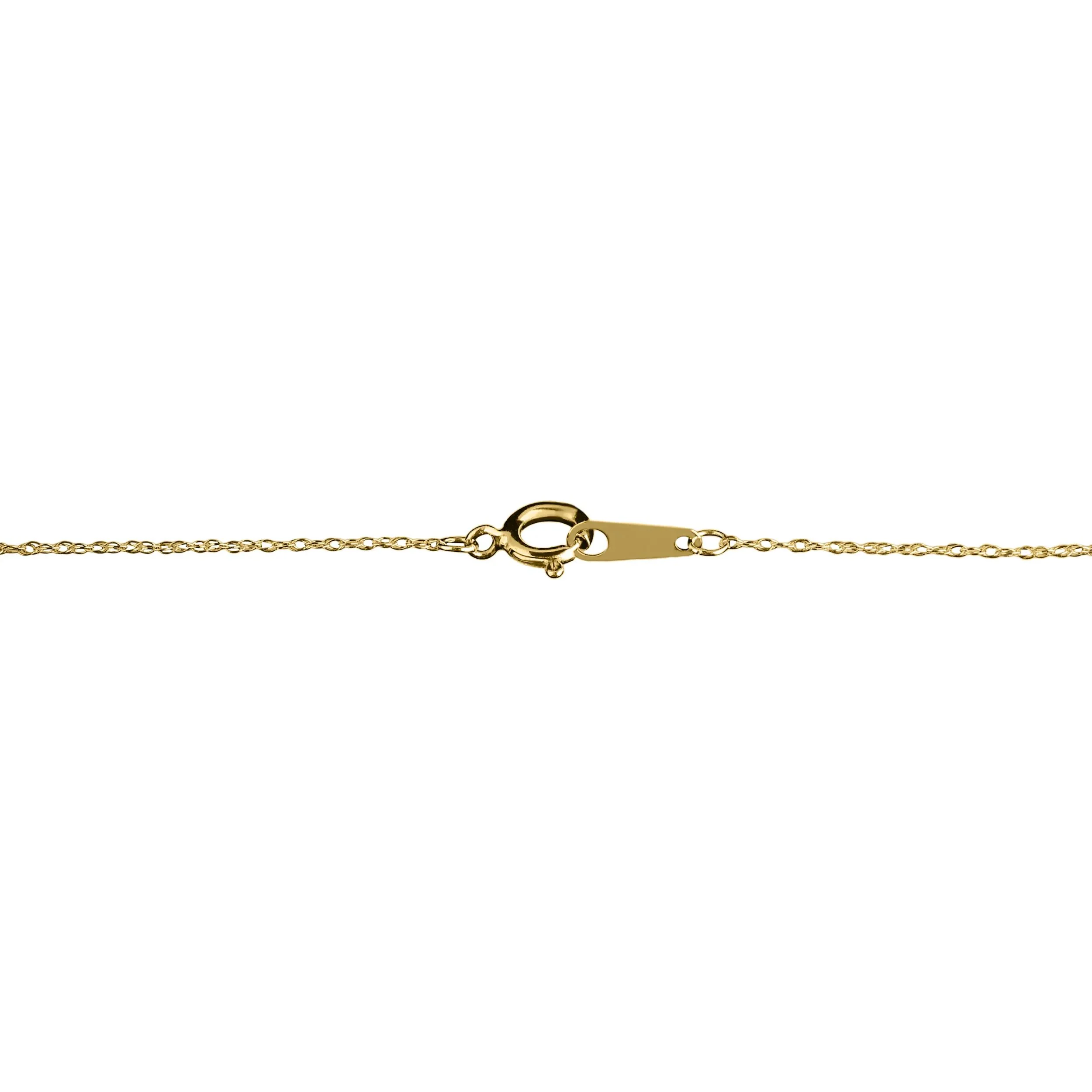 Heart-Shaped Floral Cross Locket Pendant Necklace 14K Yellow Gold Size 18" - Image 4