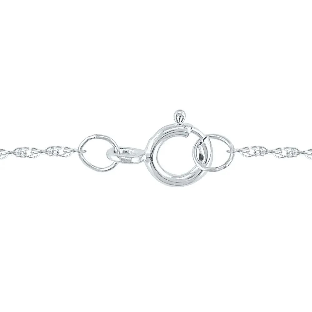 1/4 CT. Tw. Diamond Journey Pendant Necklace 10K White Gold Size 18" - Image 2