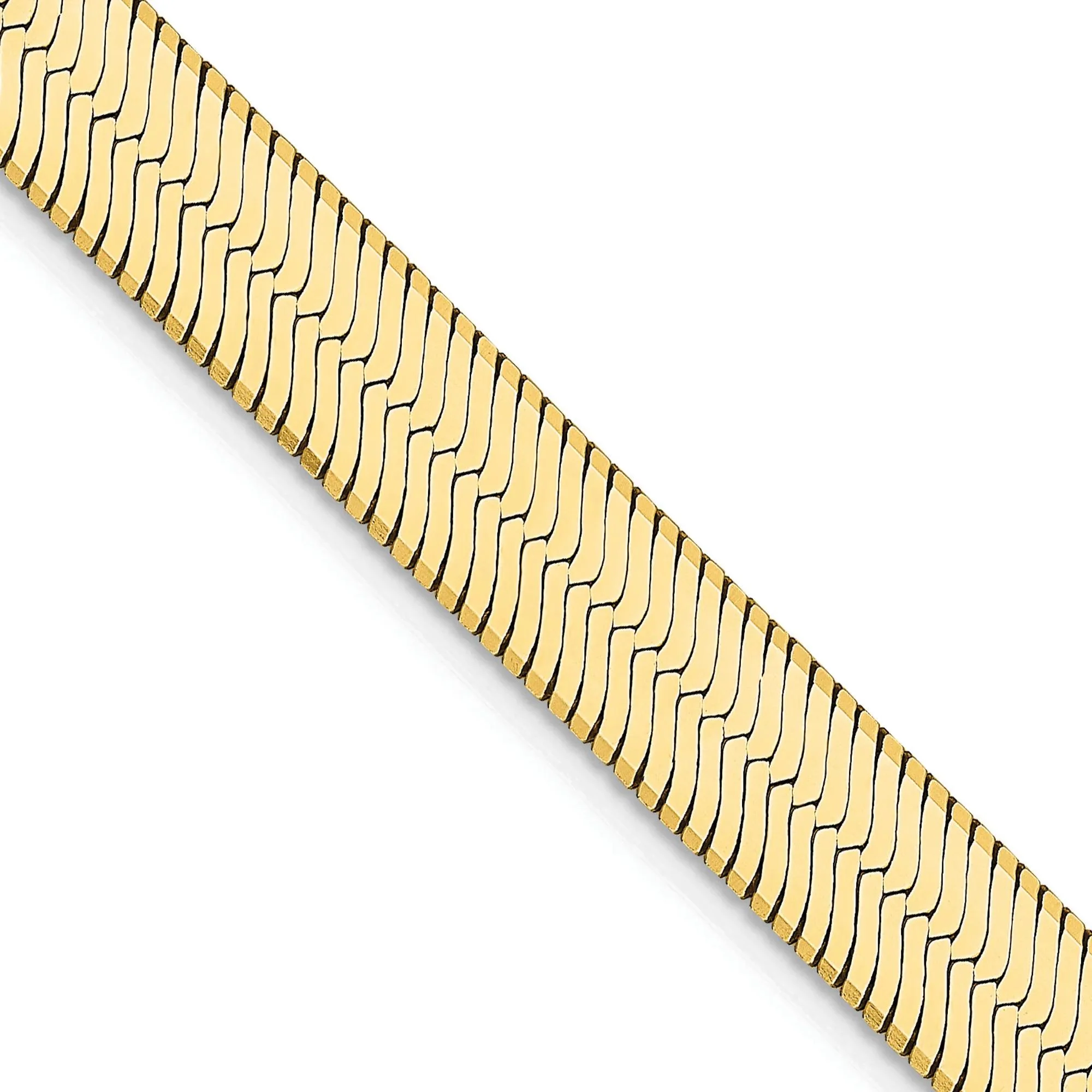 Herringbone Chain 14K Yellow Gold Necklace Size 22" - Image 2