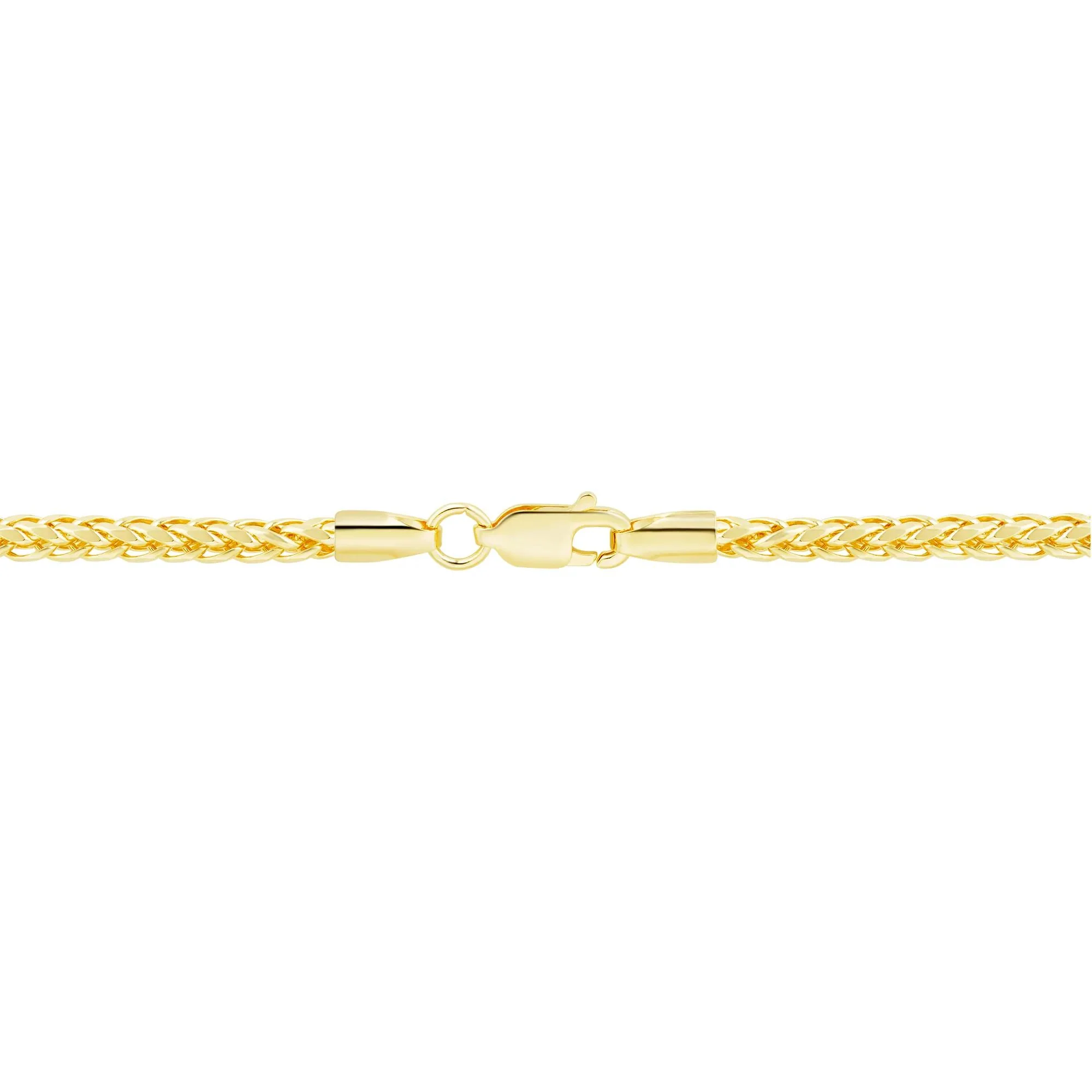 Wheat Chain 14K Yellow Gold Necklace Size 18" - Image 2