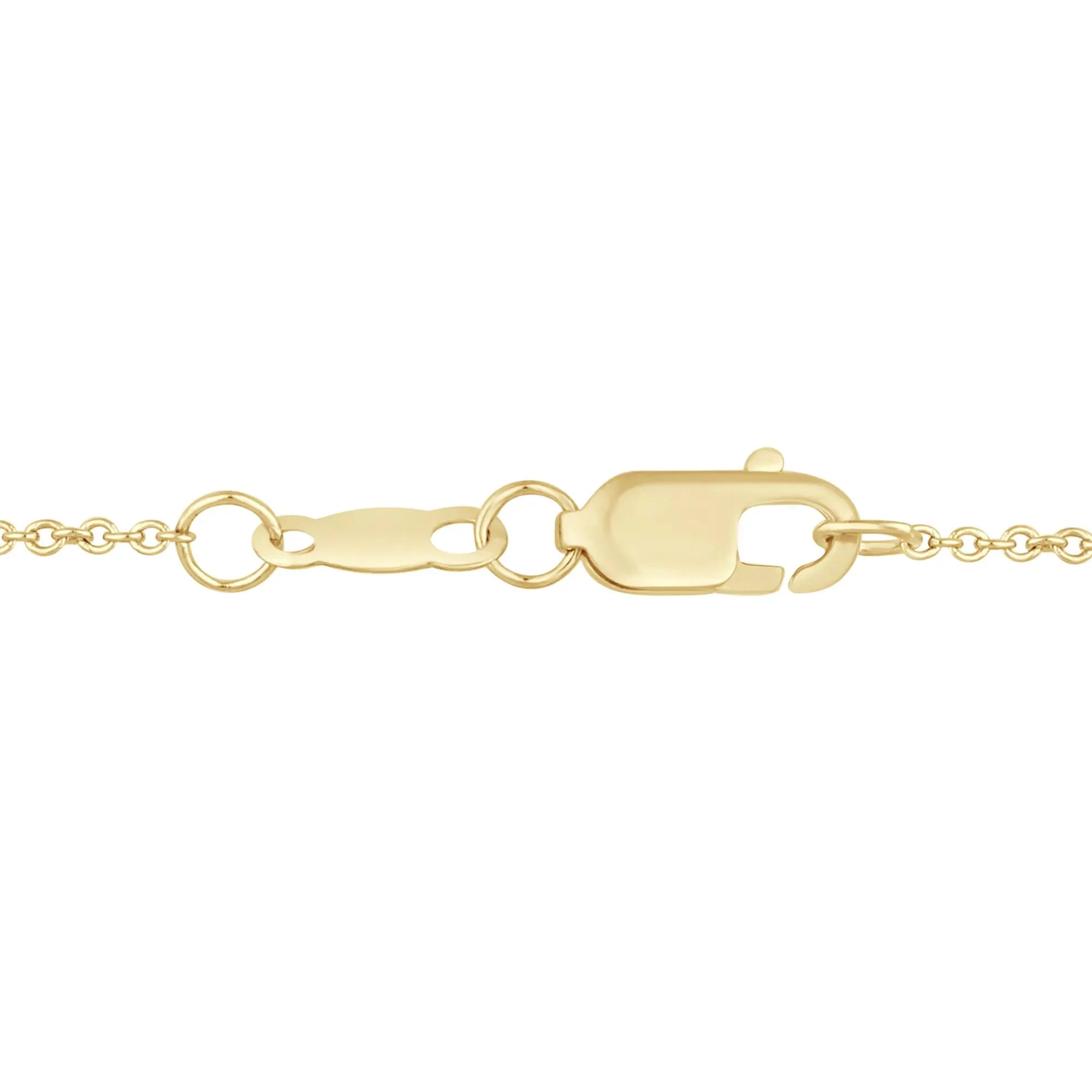 1/2 CT. Tw. Lab Grown Diamond Pear-Shaped Bezel Pendant Necklace 14K Yellow Gold Size 18" - Image 3