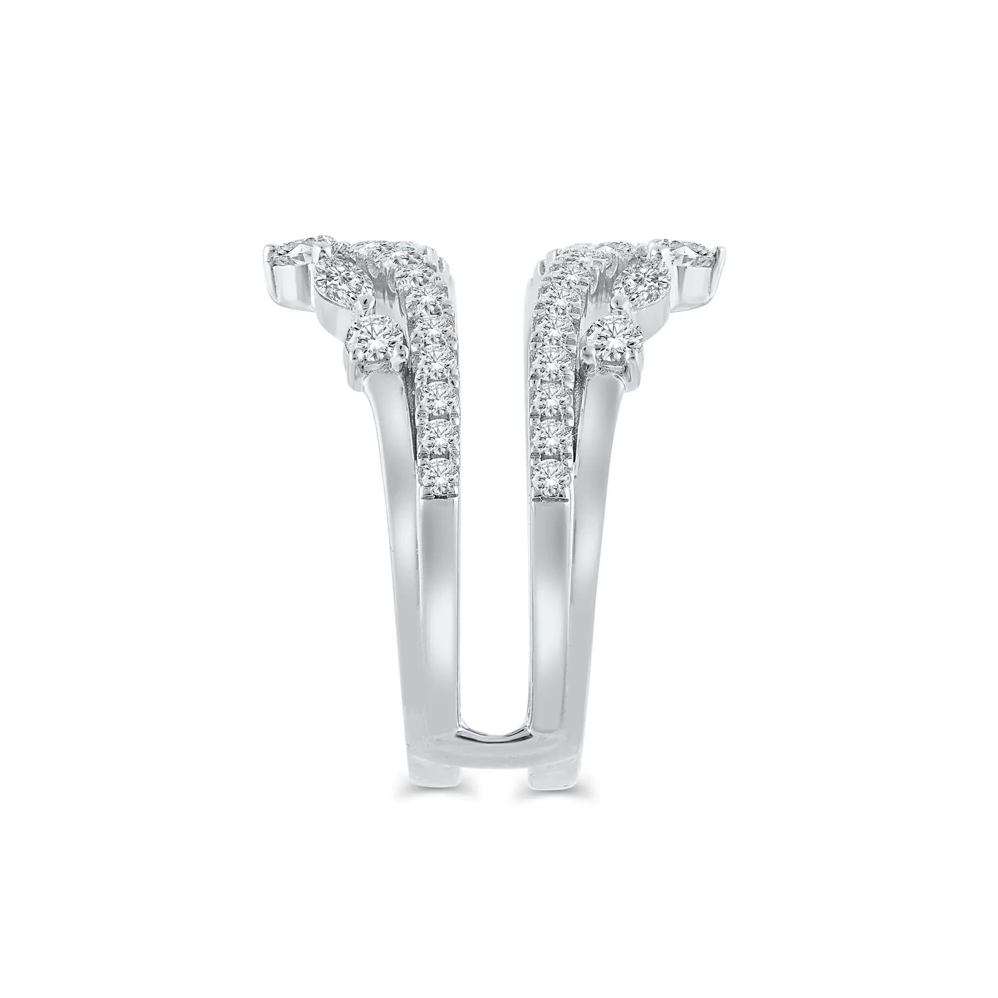 1/4 CT. Tw. Lab Grown Diamond Insert 14K White Gold (1-) Ring Round Brilliant Cut Size 7 - Image 3