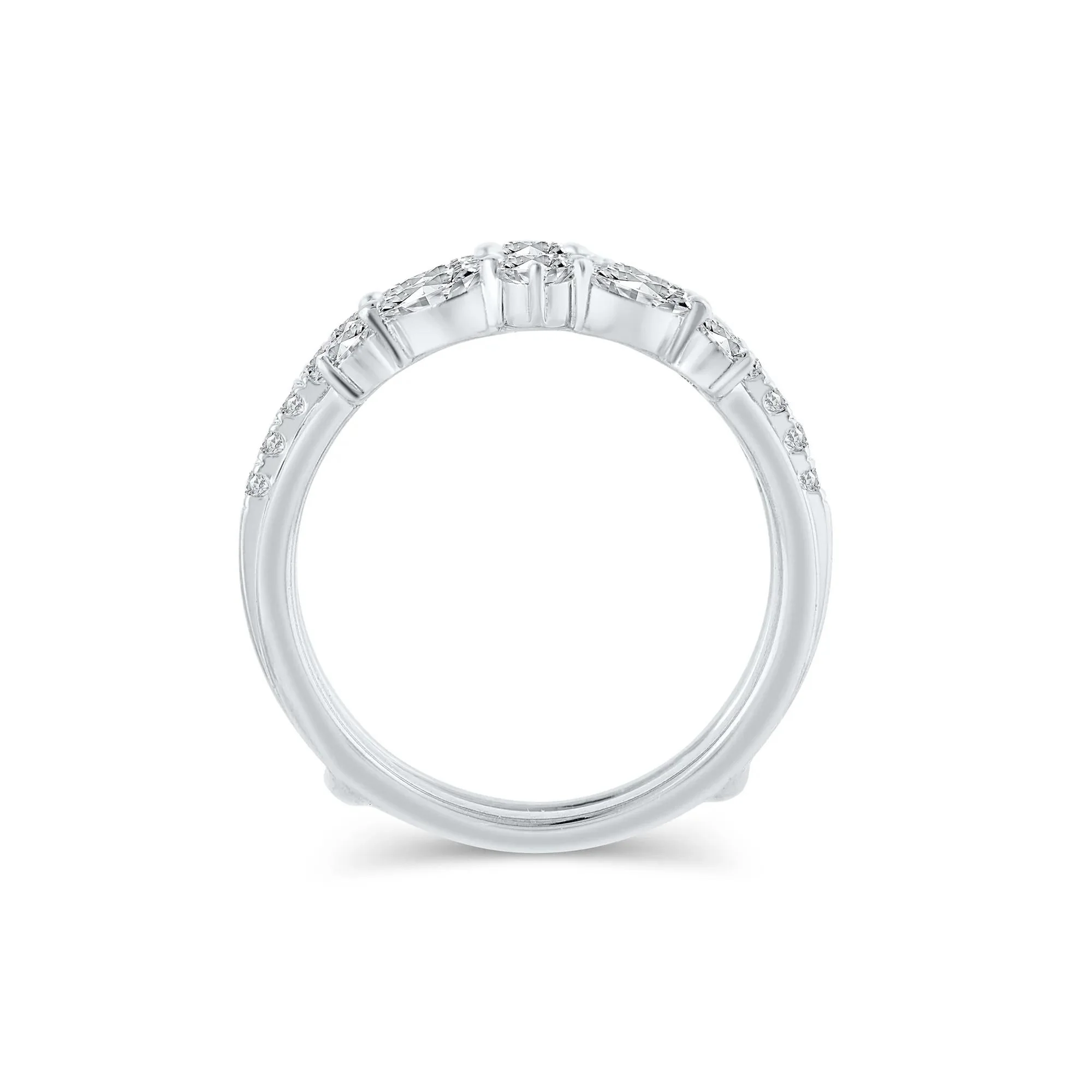 1/4 CT. Tw. Lab Grown Diamond Insert 14K White Gold (1-) Ring Round Brilliant Cut Size 7.5 - Image 2