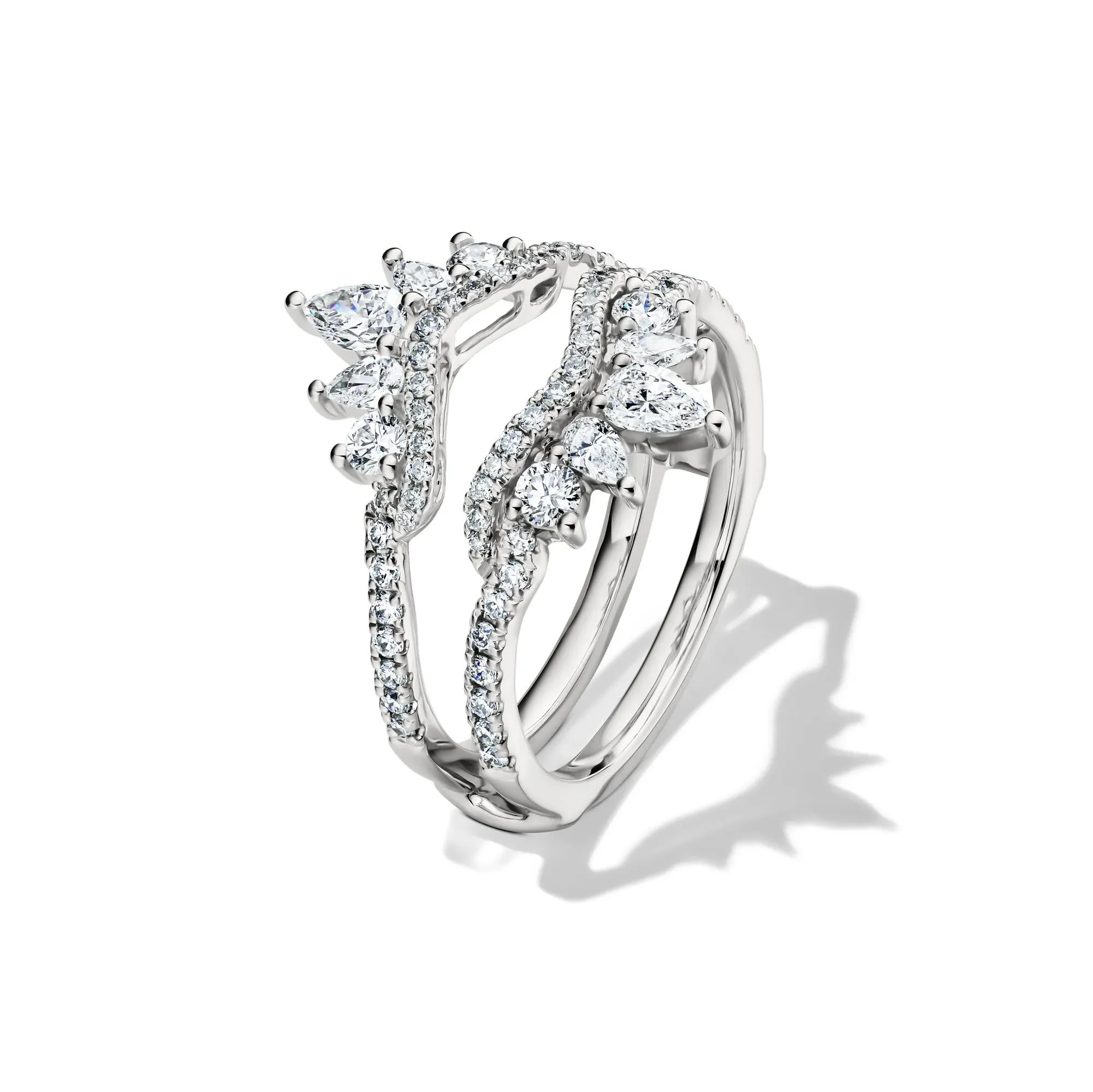 1 CT. Tw. Lab Grown Diamond Ring Insert 14K White Gold Size 6 5mm - Image 4