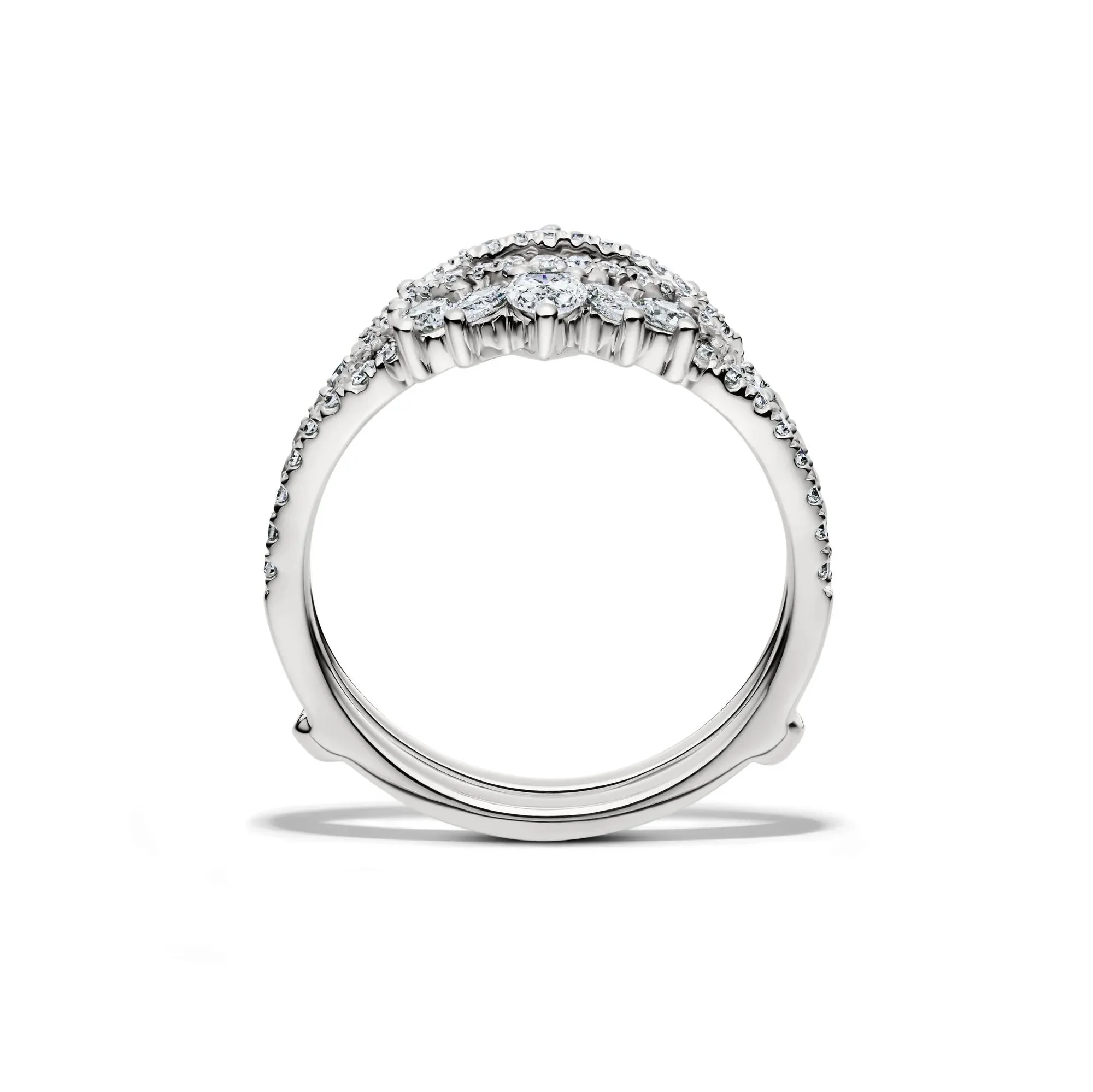 1 CT. Tw. Lab Grown Diamond Ring Insert 14K White Gold Size 6.5 5mm - Image 2