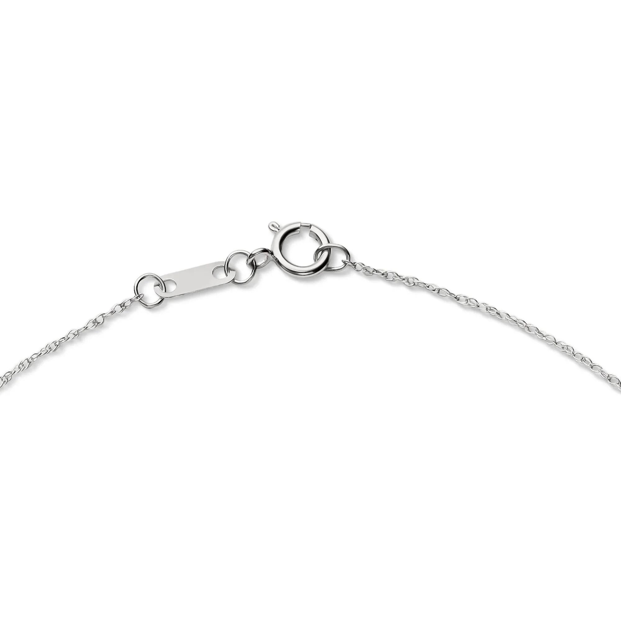 1/10 CT. Tw. Black Diamond Heart Pendant Necklace 10K White Gold Size 18" - Image 3