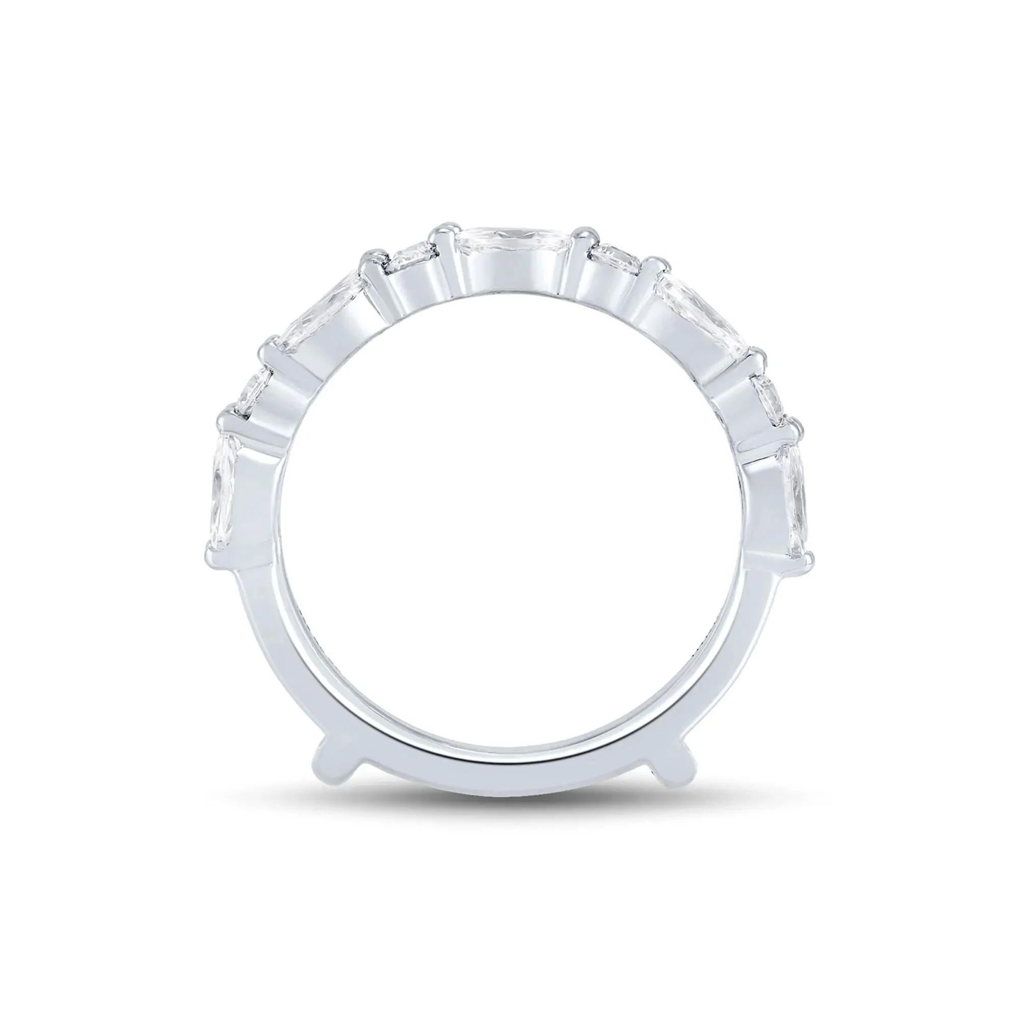 1/4 CT. Tw. Lab Grown Diamond Insert 14K White Gold (1-) Ring Round Brilliant Cut Size 6 1mm - Image 2