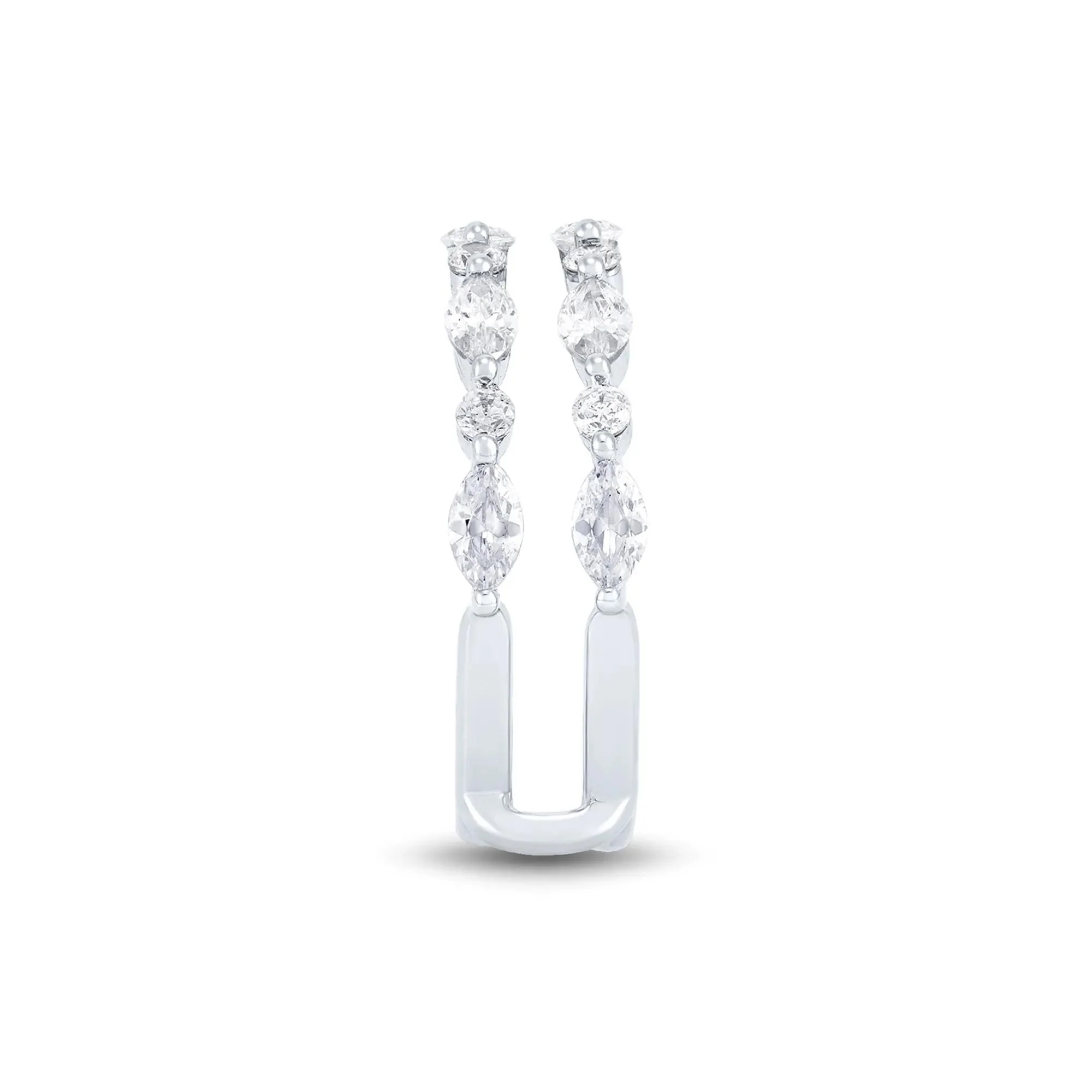 1/4 CT. Tw. Lab Grown Diamond Insert 14K White Gold (1-) Ring Round Brilliant Cut Size 8 1mm - Image 3