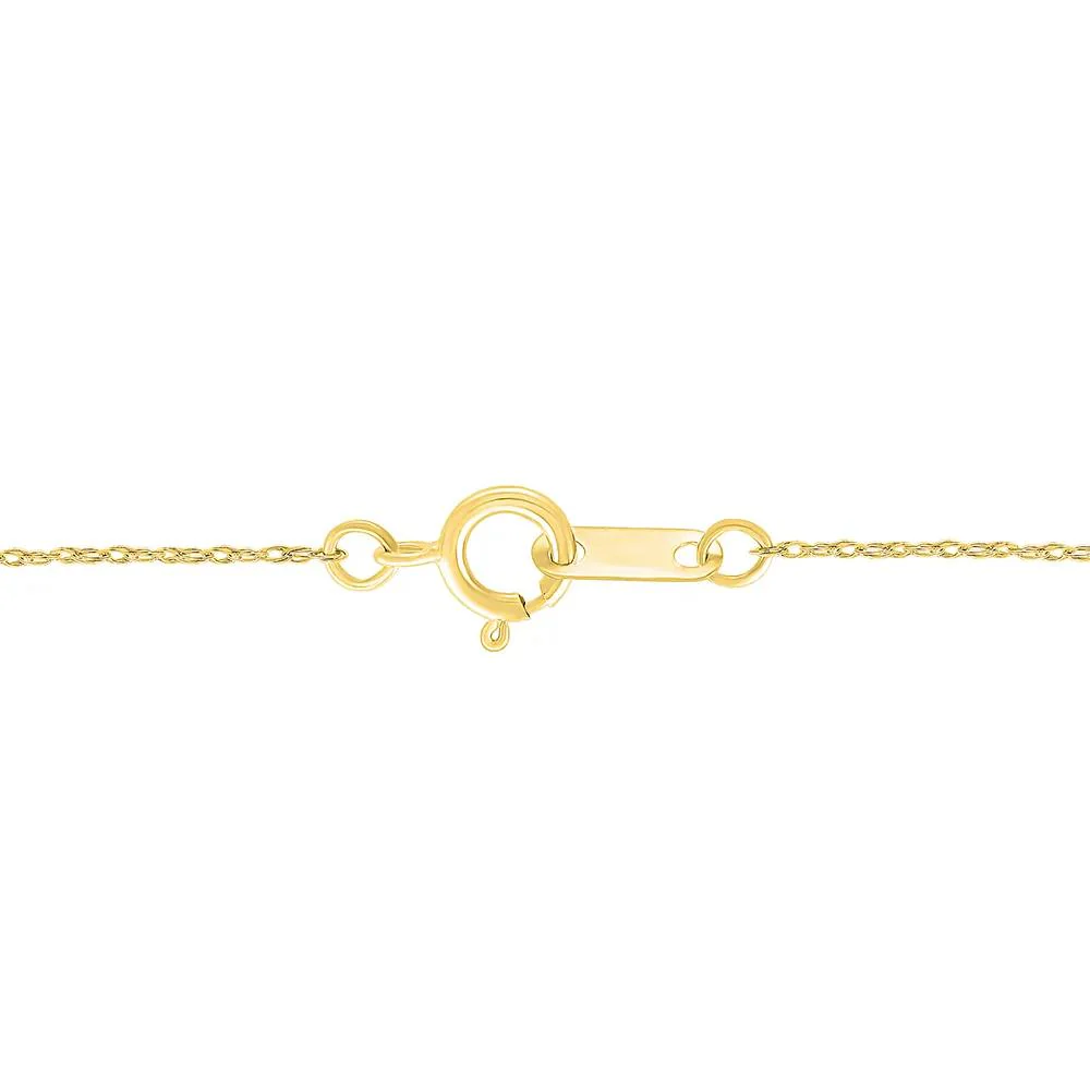1/7 CT. Tw. Diamond Swirl Pendant Necklace Tri-Tone 10K Gold White Size 18" - Image 3