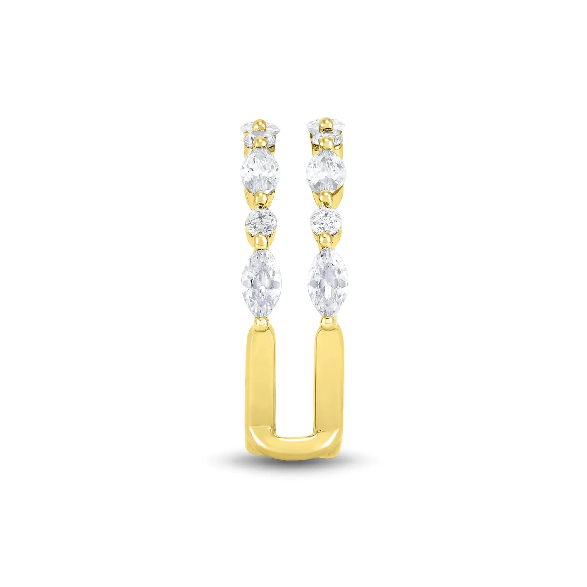 1/4 CT. Tw. Lab Grown Diamond Ring Insert 14K Yellow Gold Round Brilliant Cut Size 6 1mm - Image 3