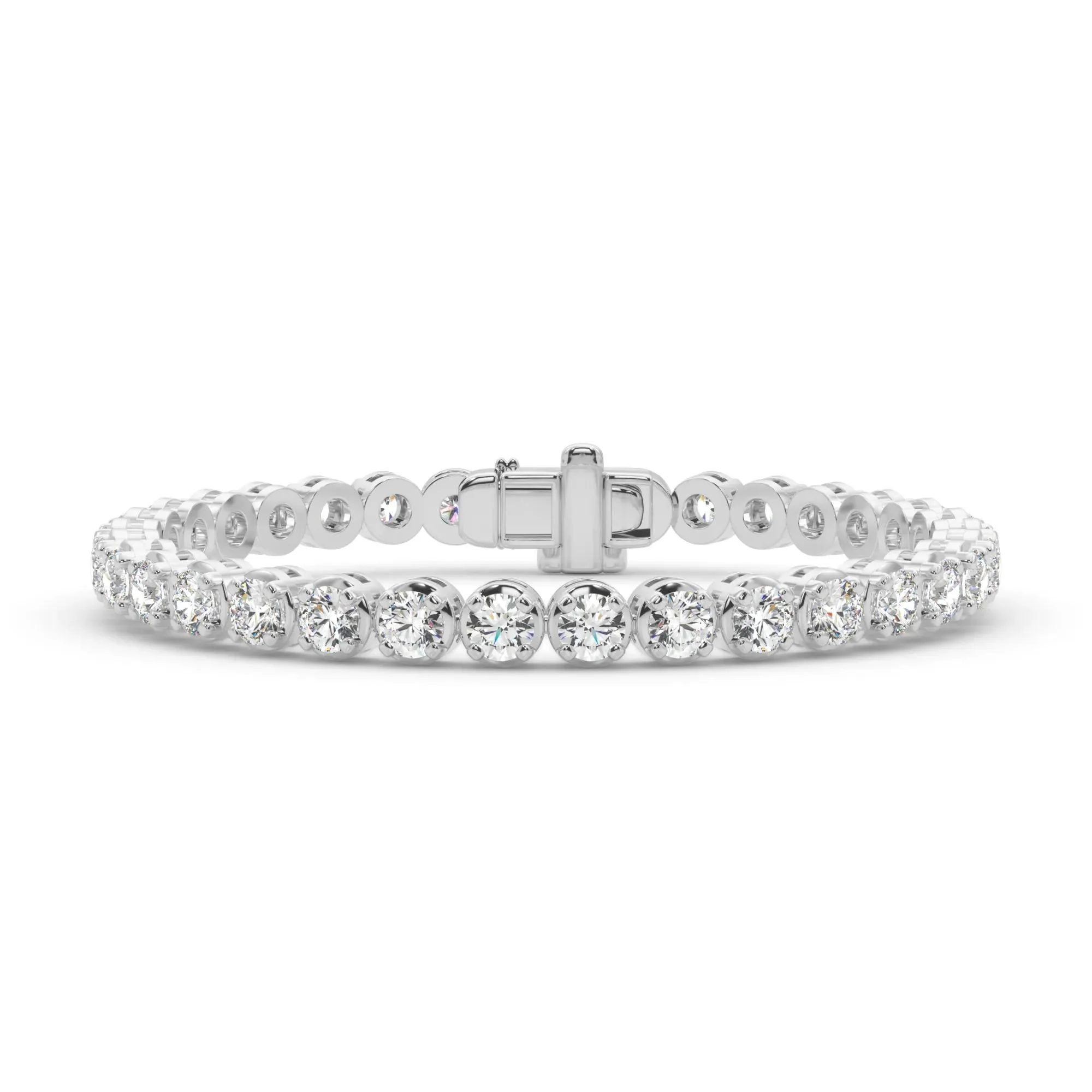 10 3/8 CT. Tw. Lab Grown Diamond Tennis Bracelet 14K White Gold Size 2.00mm