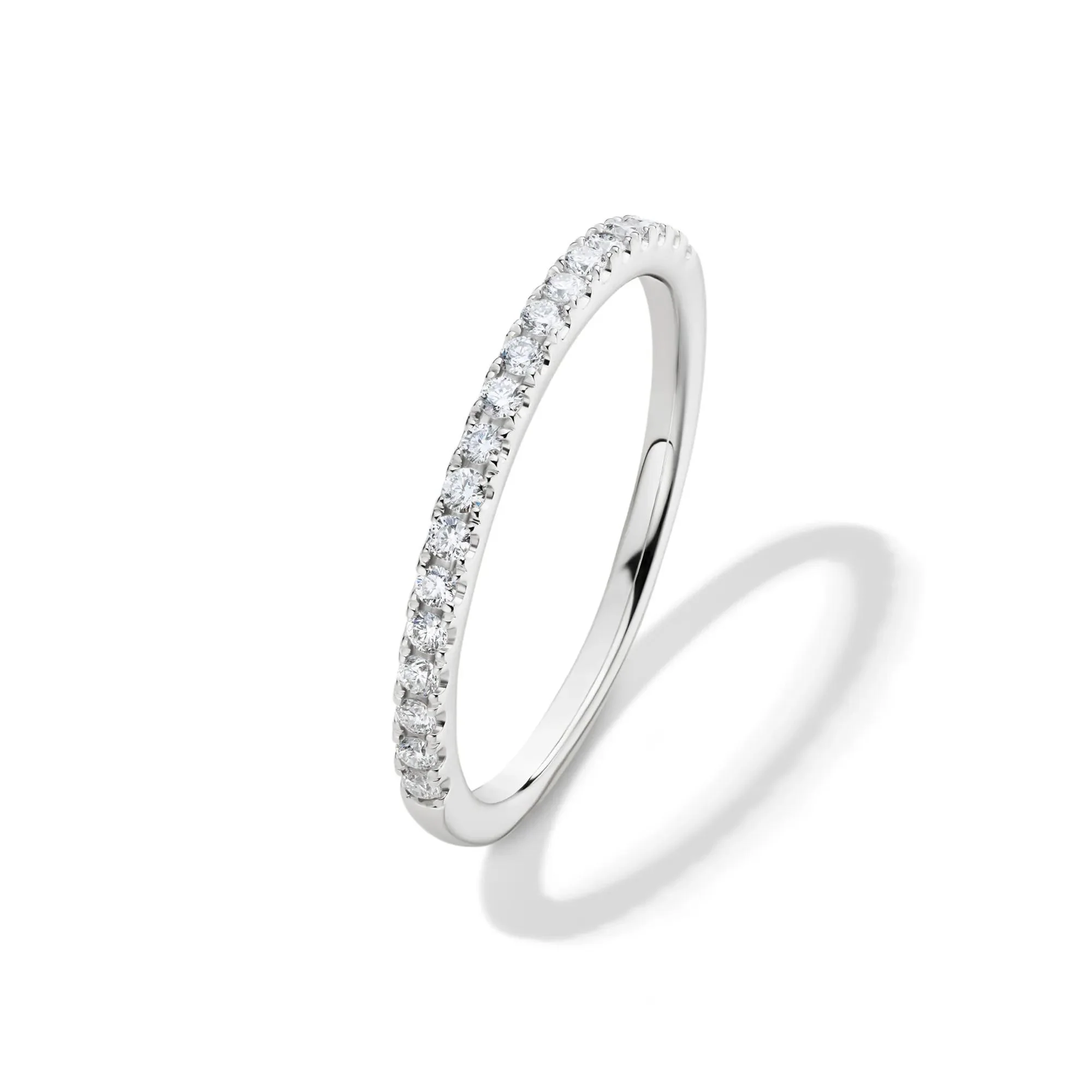 Lab Grown Diamond Wedding Set 14K White Gold (3 ½ CT. Tw.) Ring Round Brilliant Cut Size 7 - Image 6