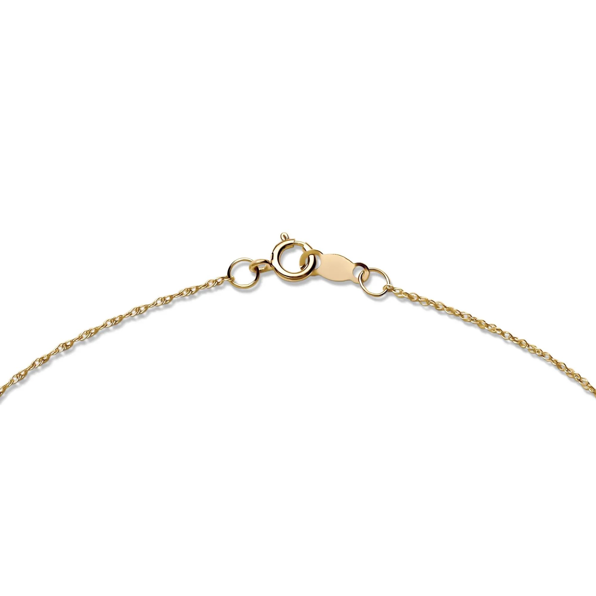 1 CT. Tw. Lab Grown Diamond Solitaire Pendant 14K Yellow Gold Ring Size 6.70mm - Image 3