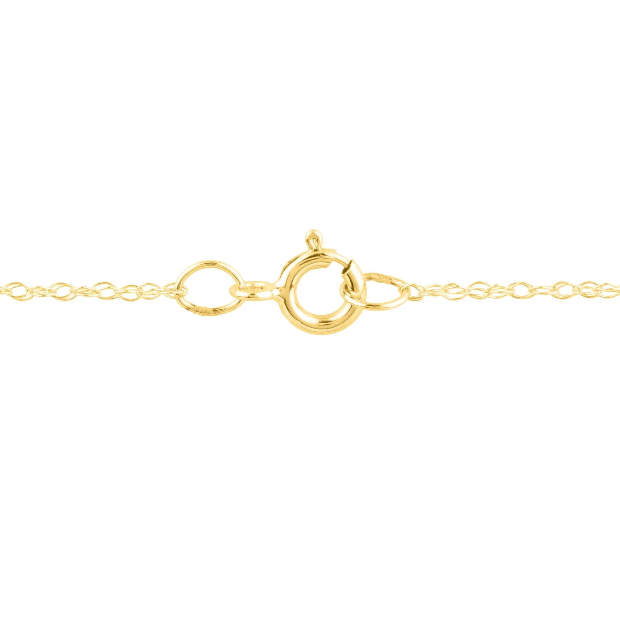 1/5 CT. Tw. Ruby and Diamond Pendant Necklace 10K Yellow Gold Size 18" - Image 3