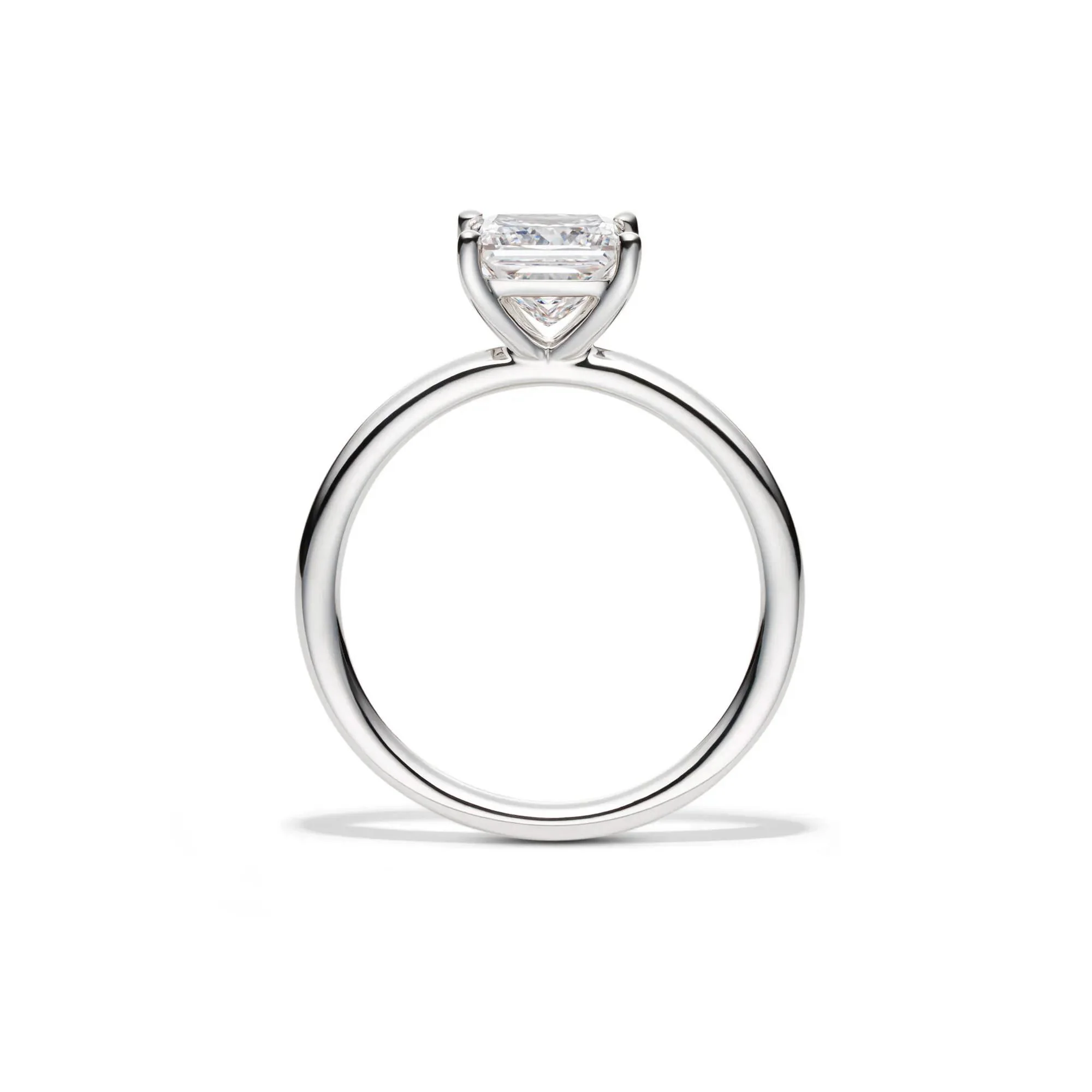 Lab Grown Diamond Princess-Cut Solitaire Engagement Ring 14K White Gold (1/2 CT.) Size 9 2mm - Image 2