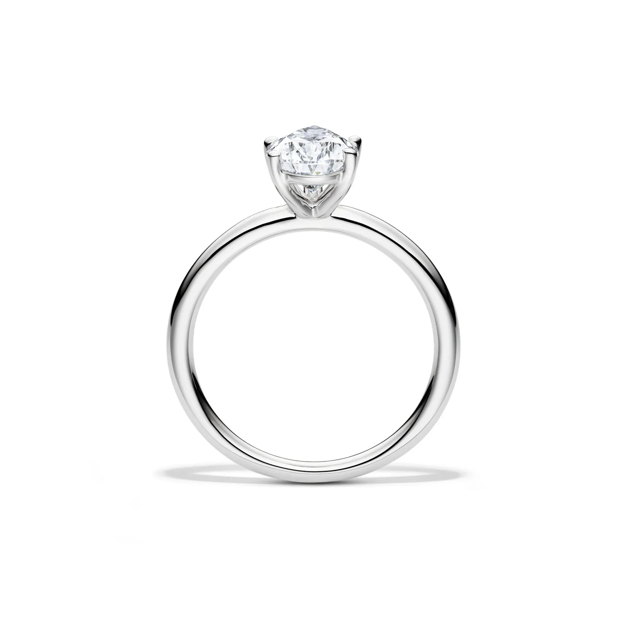 Lab Grown Diamond Pear-Shaped Solitaire Engagement Ring 14K White Gold (1/2 CT.) Size 9.5 2mm - Image 2