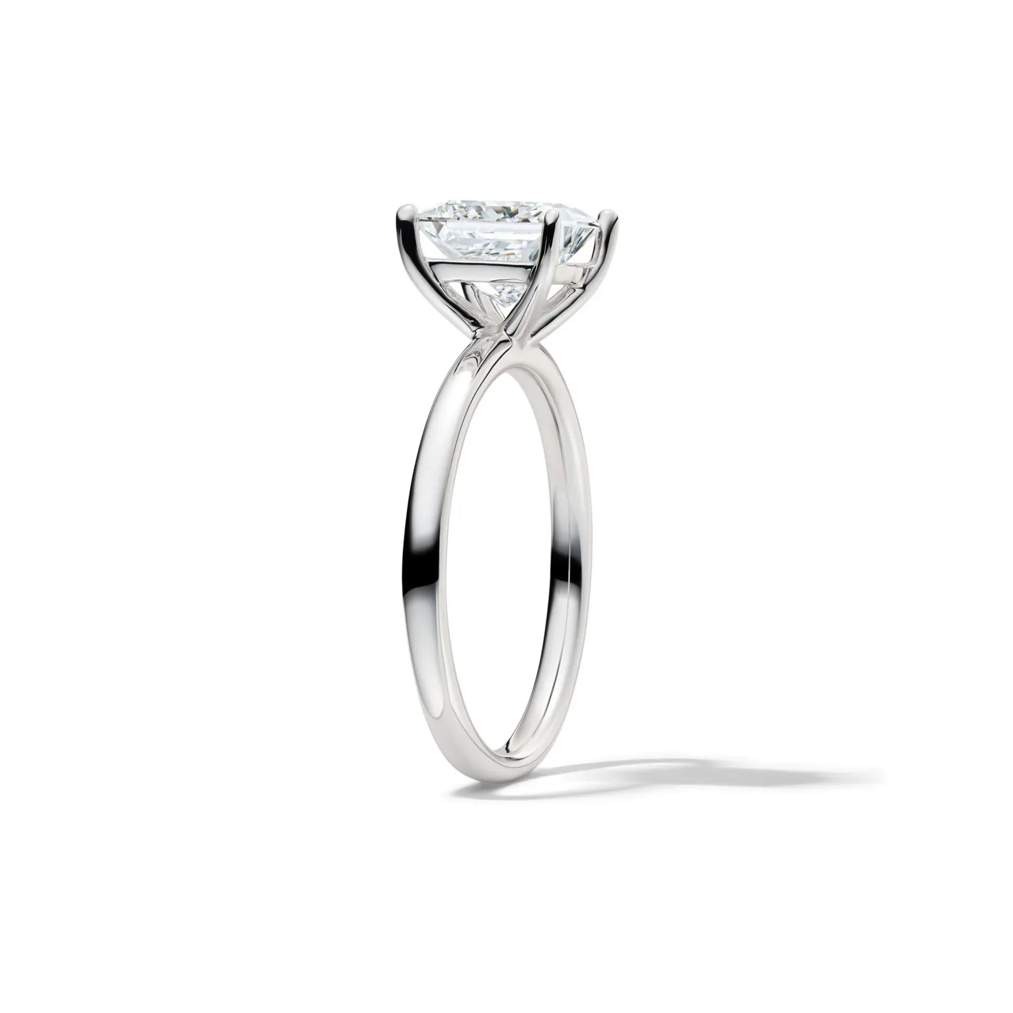 Lab Grown Diamond Princess-Cut Solitaire Engagement Ring 14K White Gold (2 CT.) Size 10 2mm - Image 3