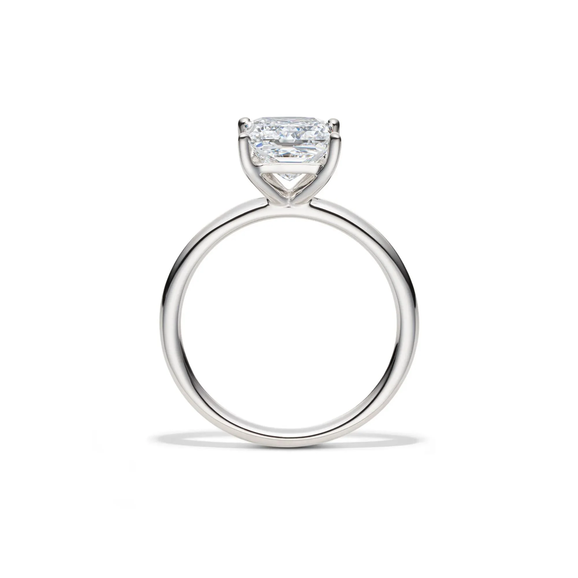 Lab Grown Diamond Princess-Cut Solitaire Engagement Ring 14K White Gold (2 CT.) Size 4 2mm - Image 2