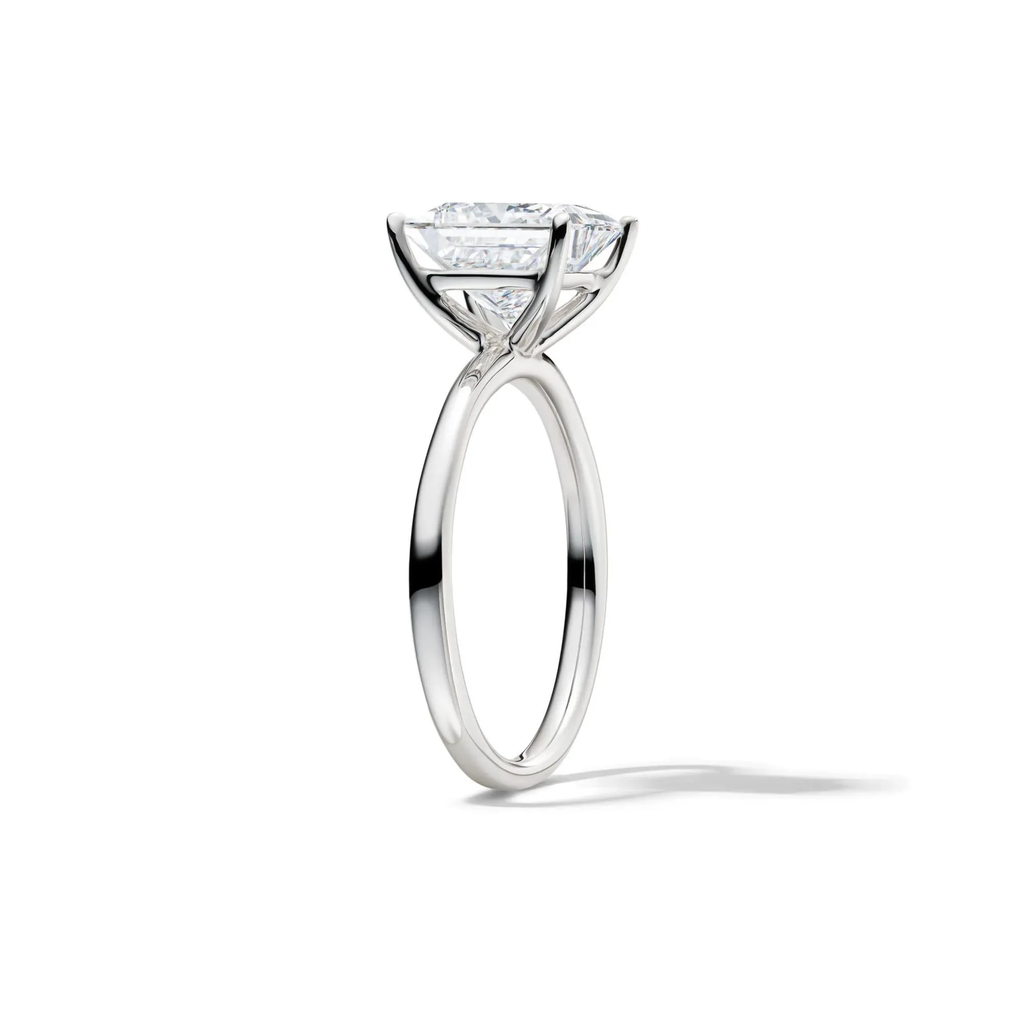 Lab Grown Diamond Princess-Cut Solitaire Engagement Ring 14K White Gold (3 CT.) Size 8 2mm - Image 3