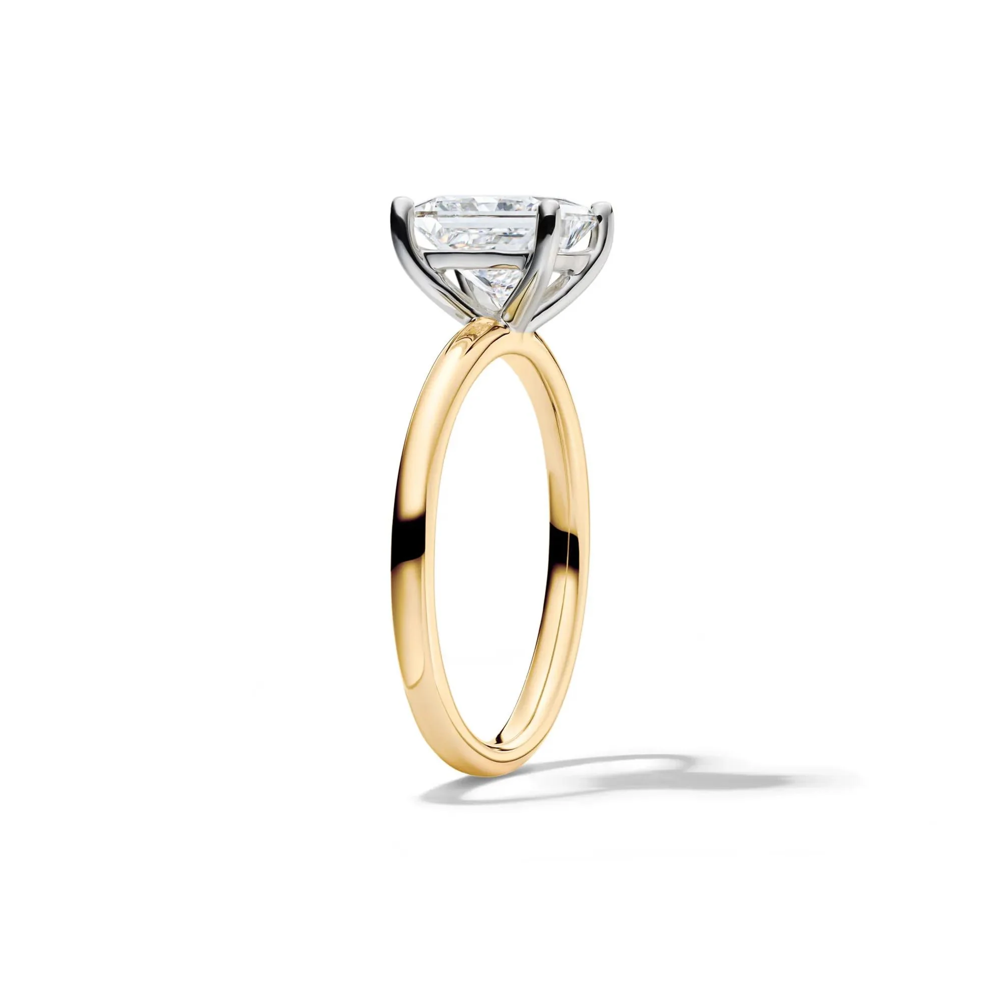 Lab Grown Diamond Princess-Cut Solitaire Engagement Ring 14K Yellow Gold (2 CT.) Size 11 2mm - Image 3