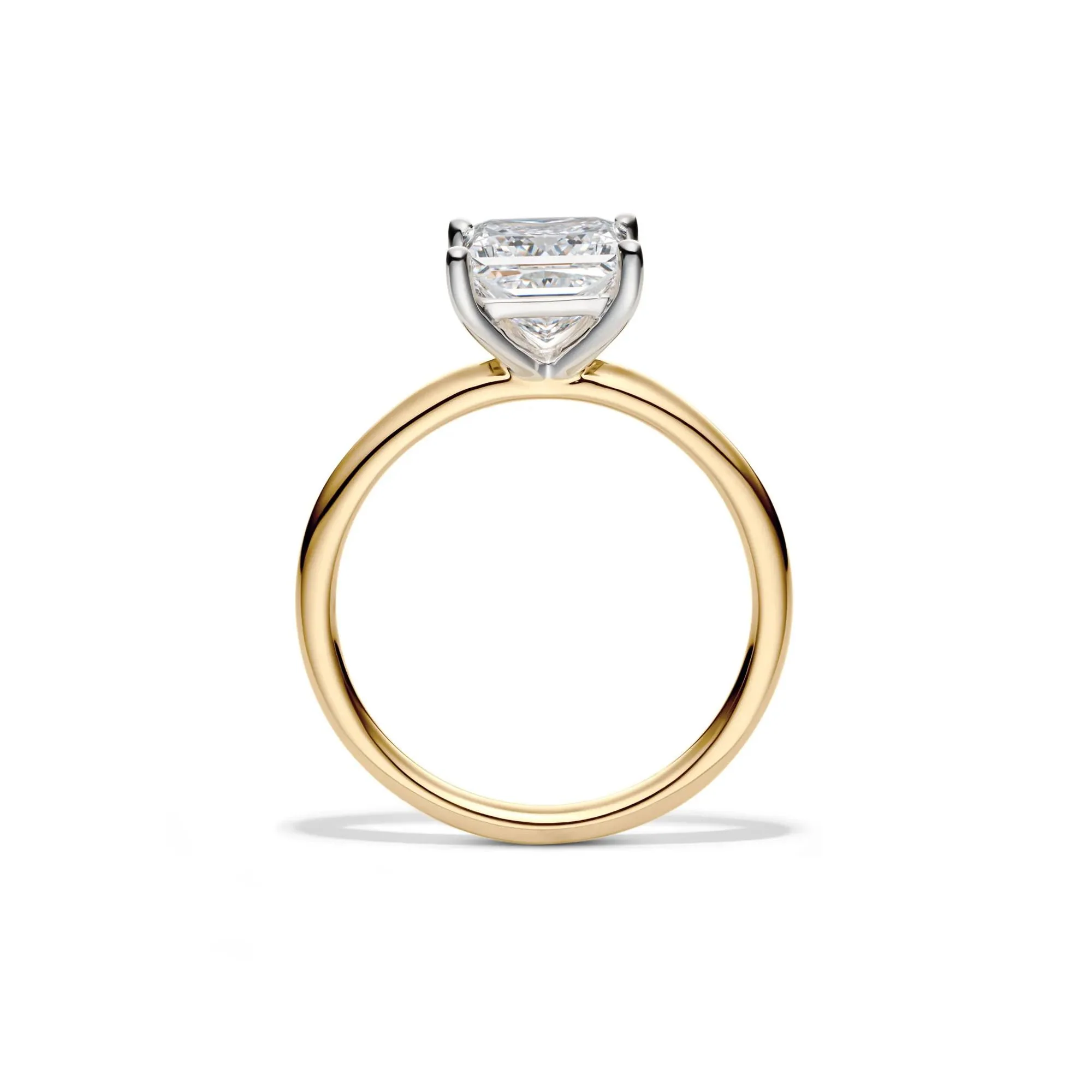 Lab Grown Diamond Princess-Cut Solitaire Engagement Ring 14K Yellow Gold (2 CT.) Size 8 2mm - Image 2