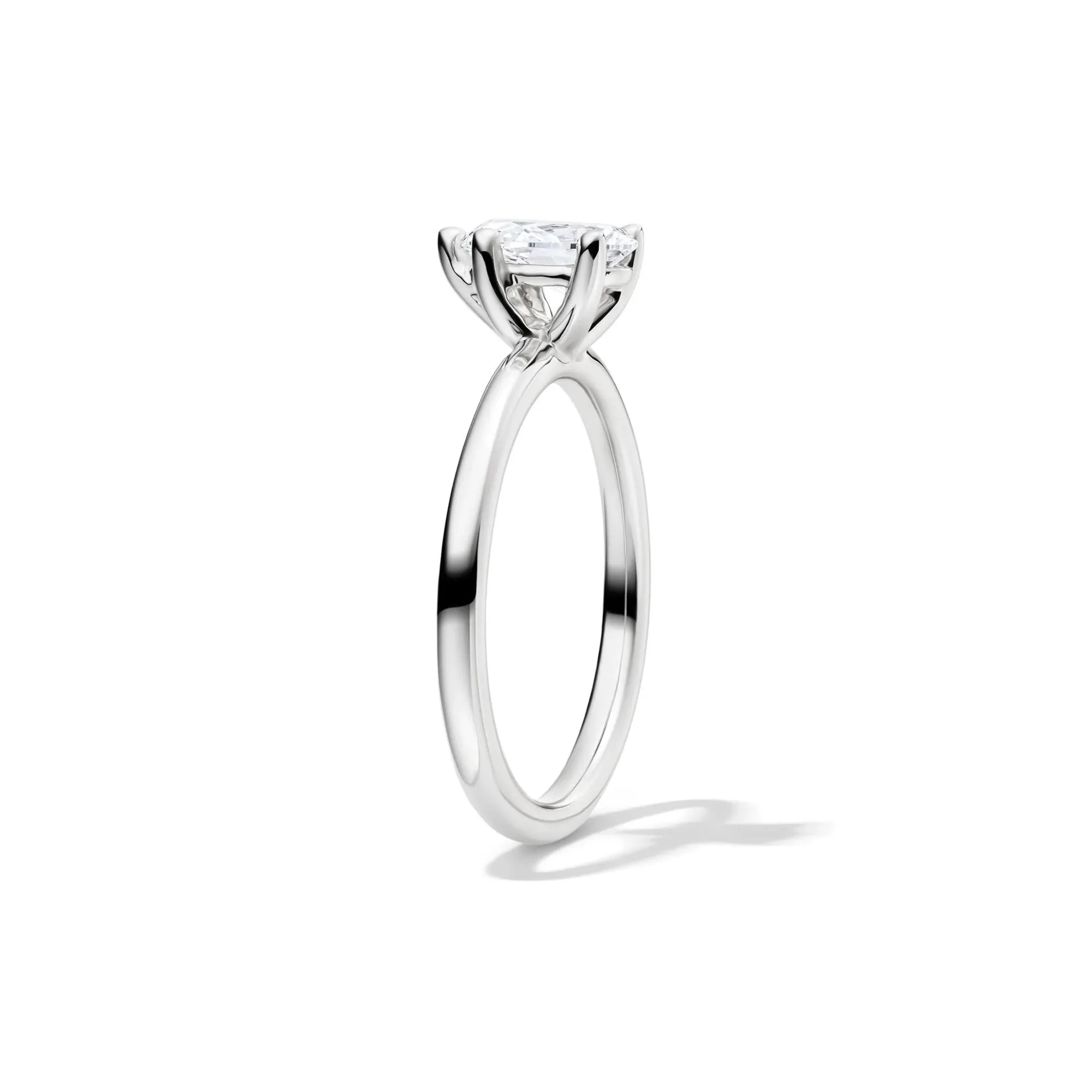 Lab Grown Diamond Pear-Shaped Solitaire Engagement Ring 14K White Gold (3/4 CT.) Size 5 2mm - Image 3