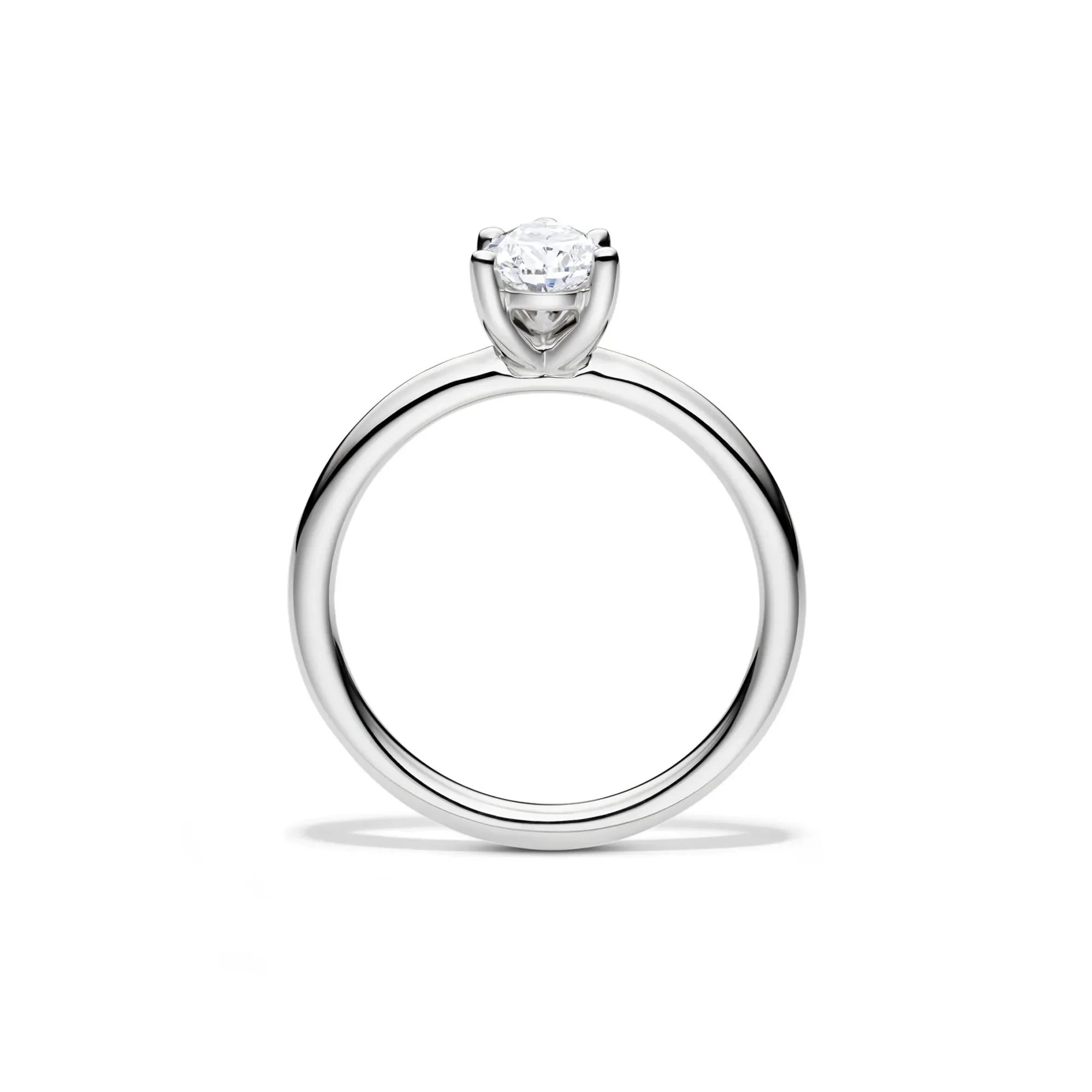 Lab Grown Diamond Pear-Shaped Solitaire Engagement Ring 14K White Gold (3/4 CT.) Size 8.5 2mm - Image 2