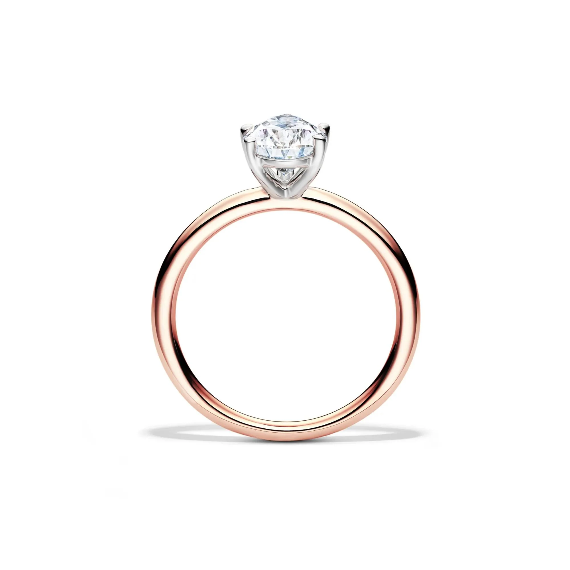 Lab Grown Diamond Pear-Shaped Solitaire Engagement Ring 14K Rose Gold (1/2 CT.) Size 7.5 2mm - Image 2