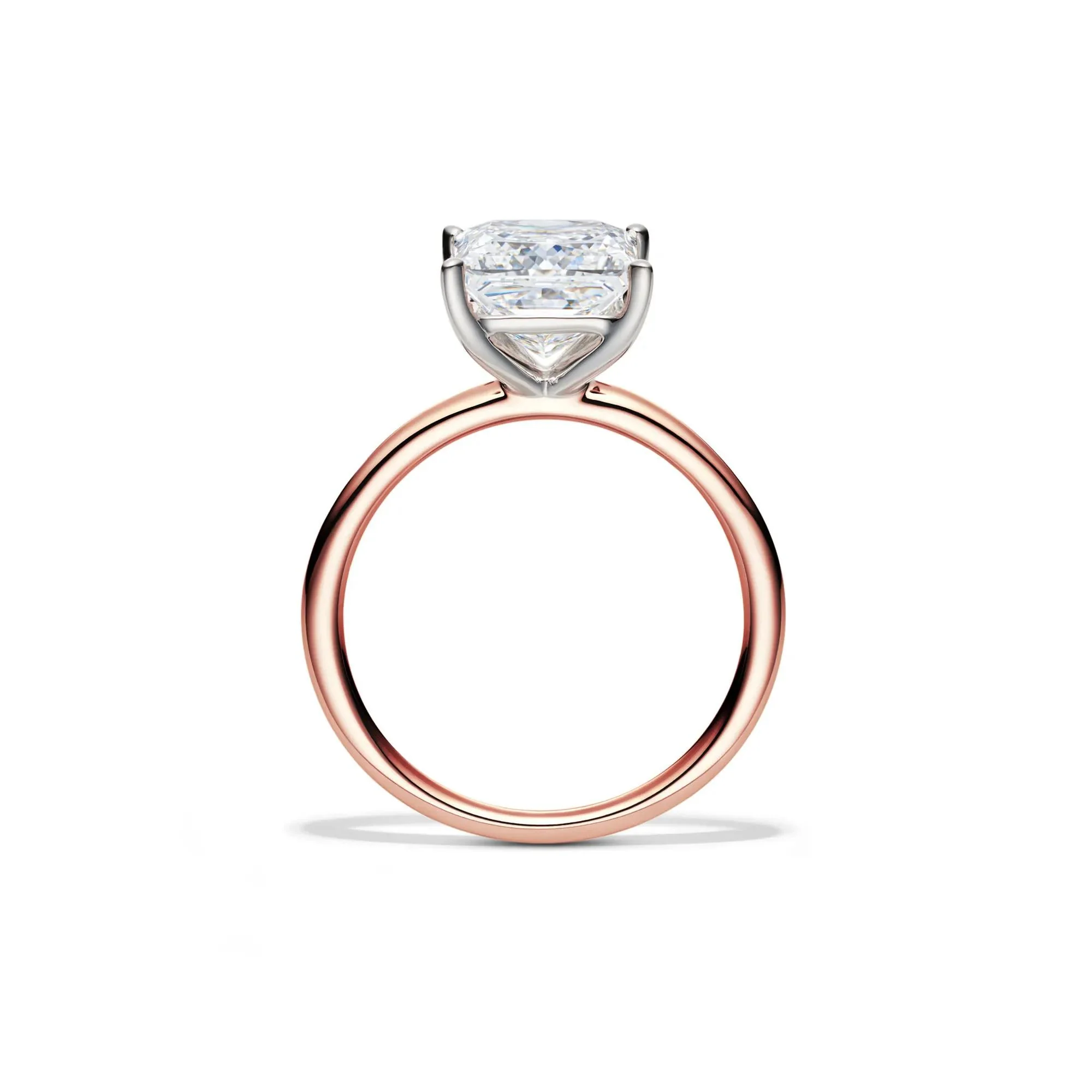 Lab Grown Diamond Princess-Cut Solitaire Engagement Ring 14K Rose Gold (3 CT.) Size 9 2mm - Image 2