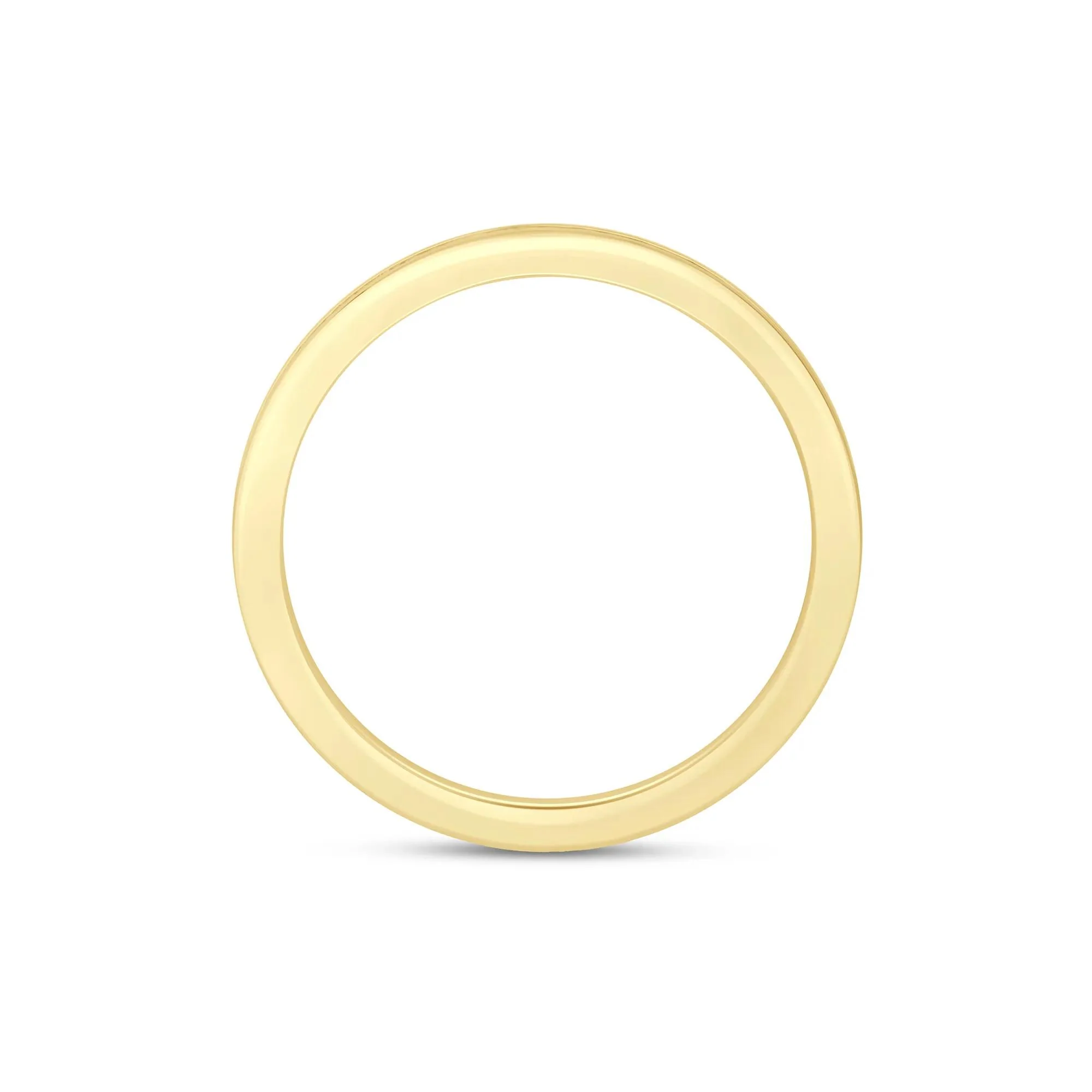 1/3 CT. Tw. Lab Grown Diamond Channel-Set Wedding Band Ring 14K Gold Round Brilliant Cut Yellow Size 6.5 3mm - Image 2