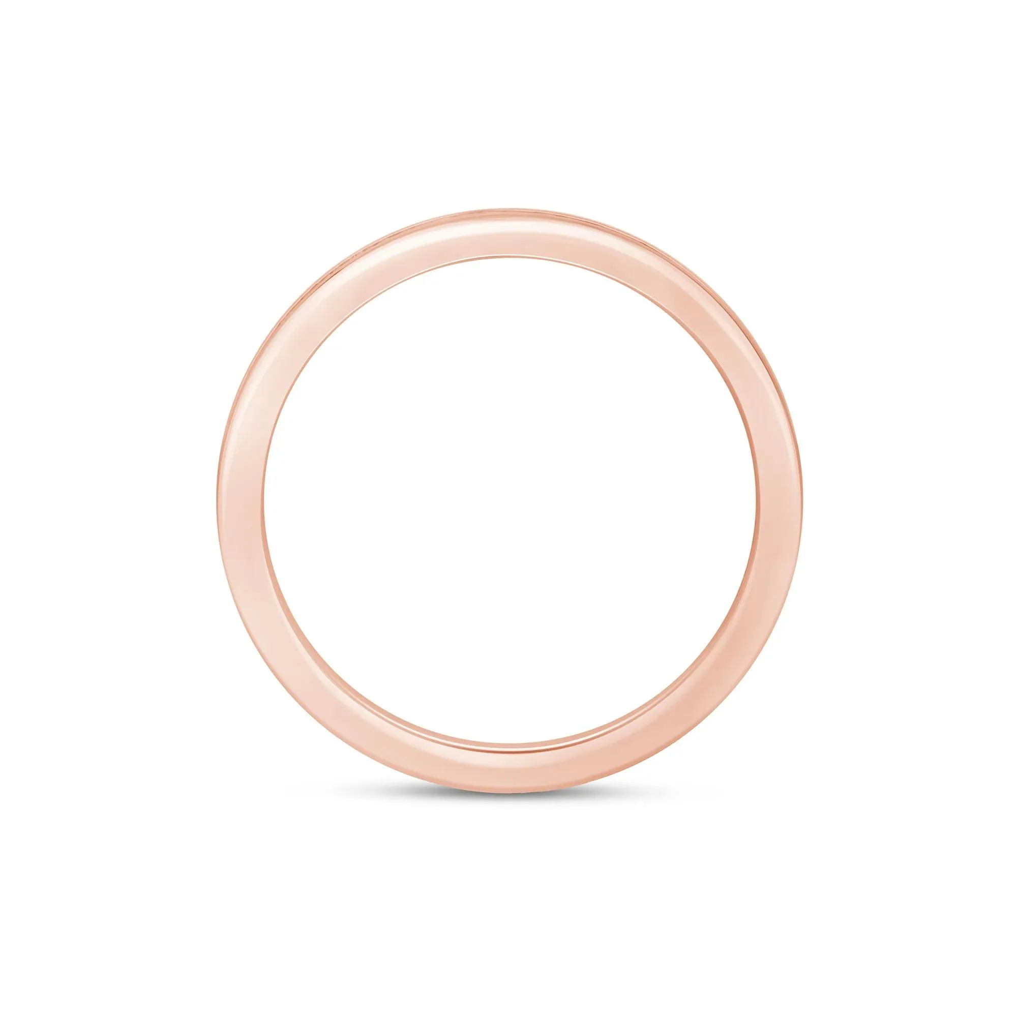 1/3 CT. Tw. Lab Grown Diamond Channel-Set Wedding Band Ring 14K Rose Gold Round Brilliant Cut Size 8 3mm - Image 2
