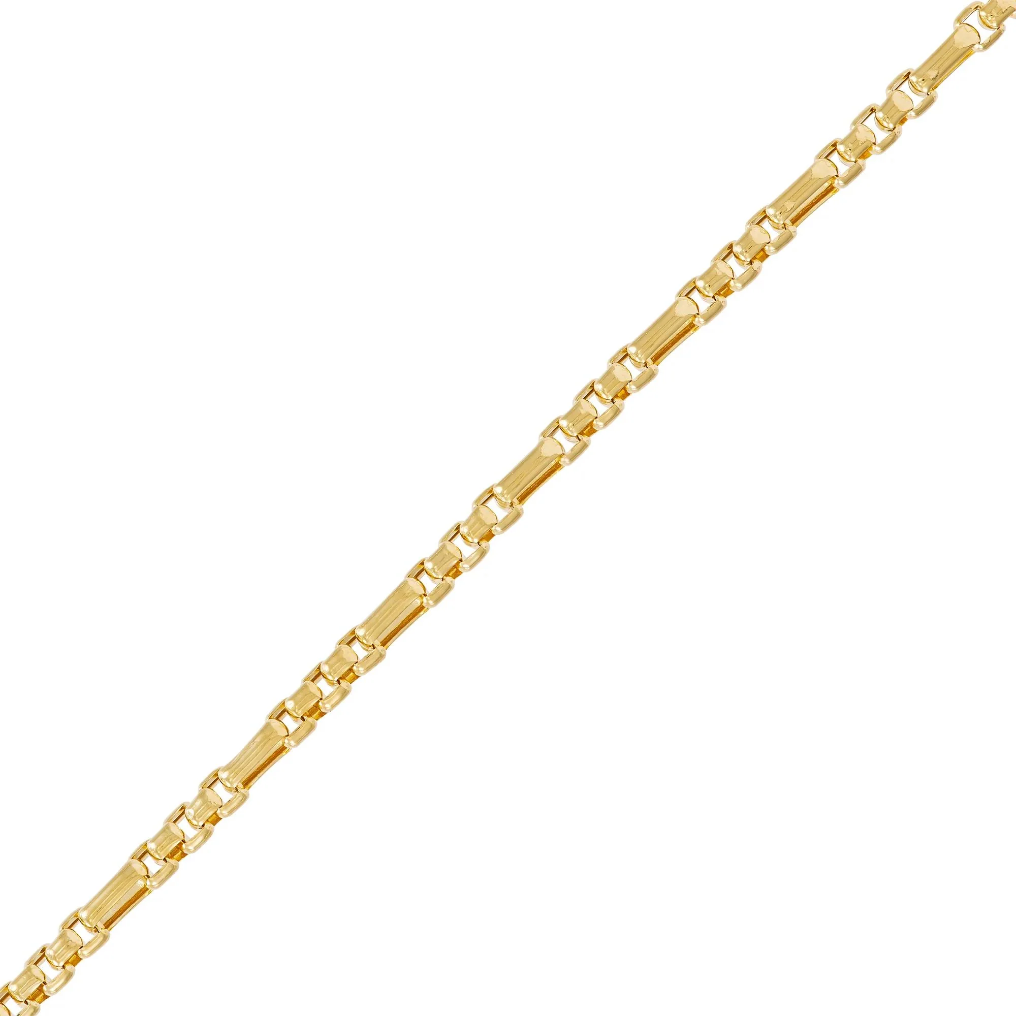 Figaro Chain 14K Yellow Gold Necklace Size 22" - Image 2