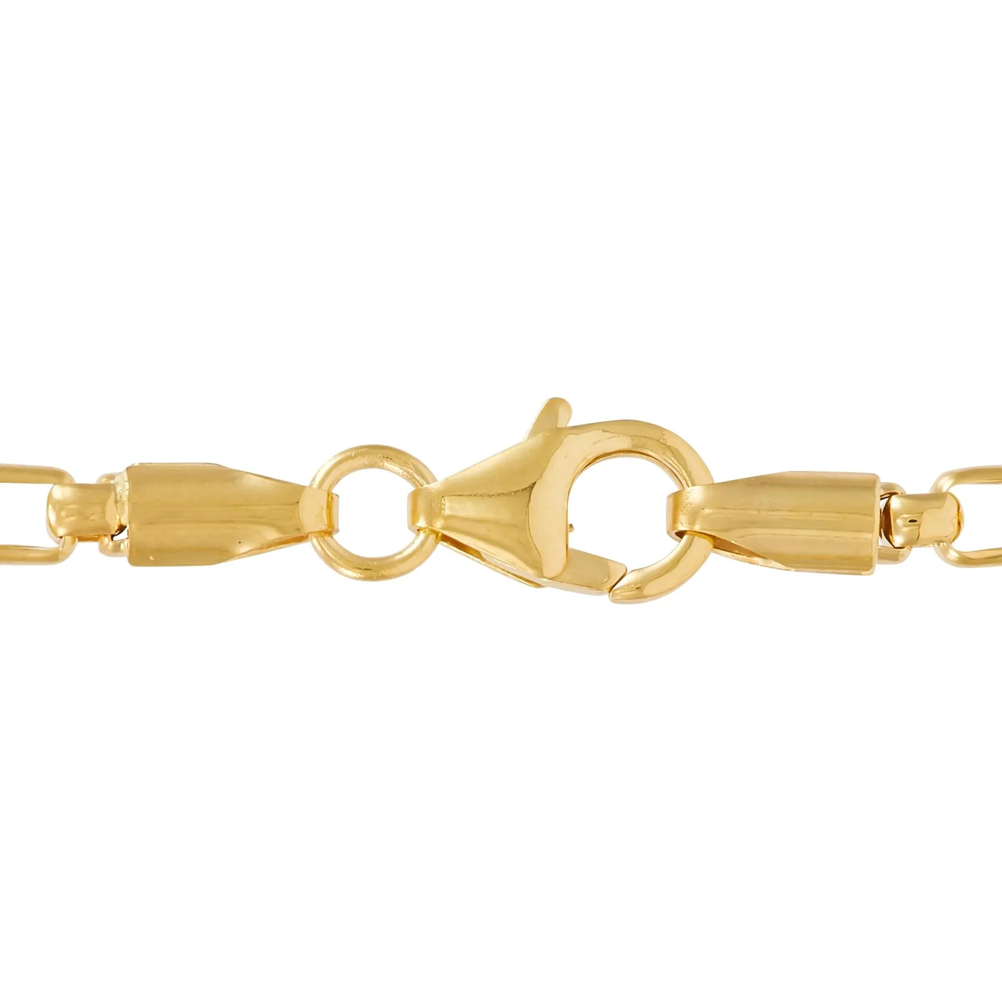Figaro Chain 14K Yellow Gold Necklace Size 22" - Image 3