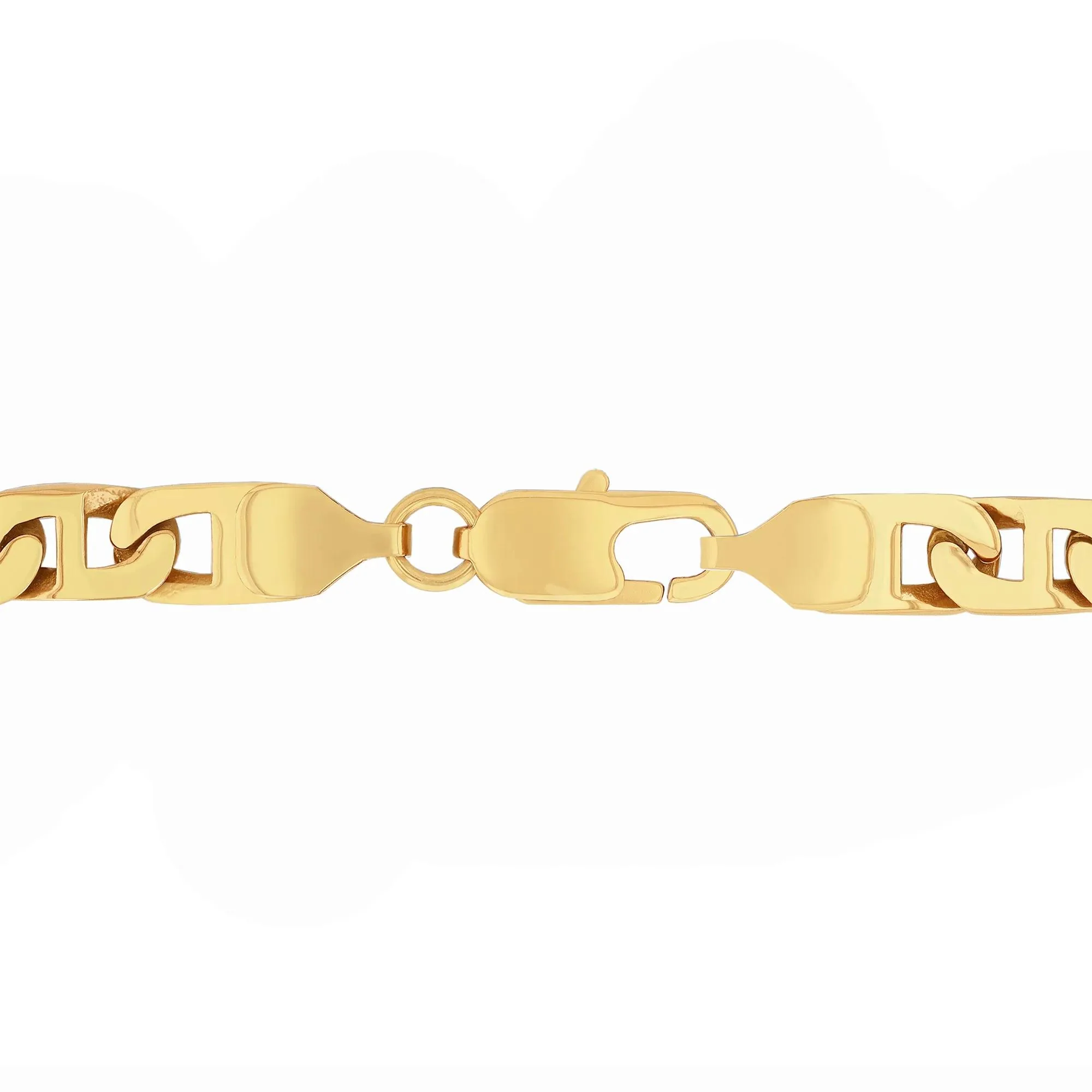 Mariner Link Chain Yellow Ion-Plated Stainless Steel Necklace Size 24" - Image 3