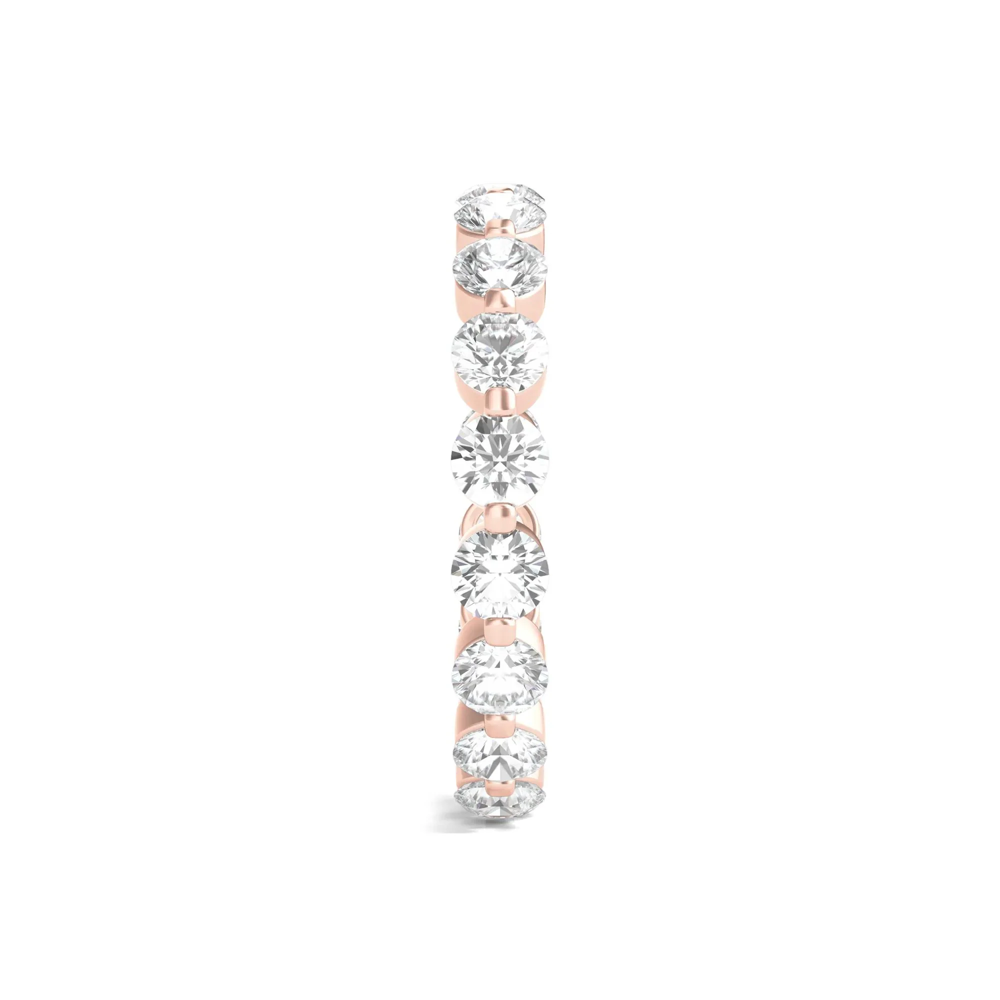 2 CT. Tw. Round Brilliant-Cut Lab Grown Diamond Eternity Band Ring 14K Rose Gold Size 5.5 - Image 3