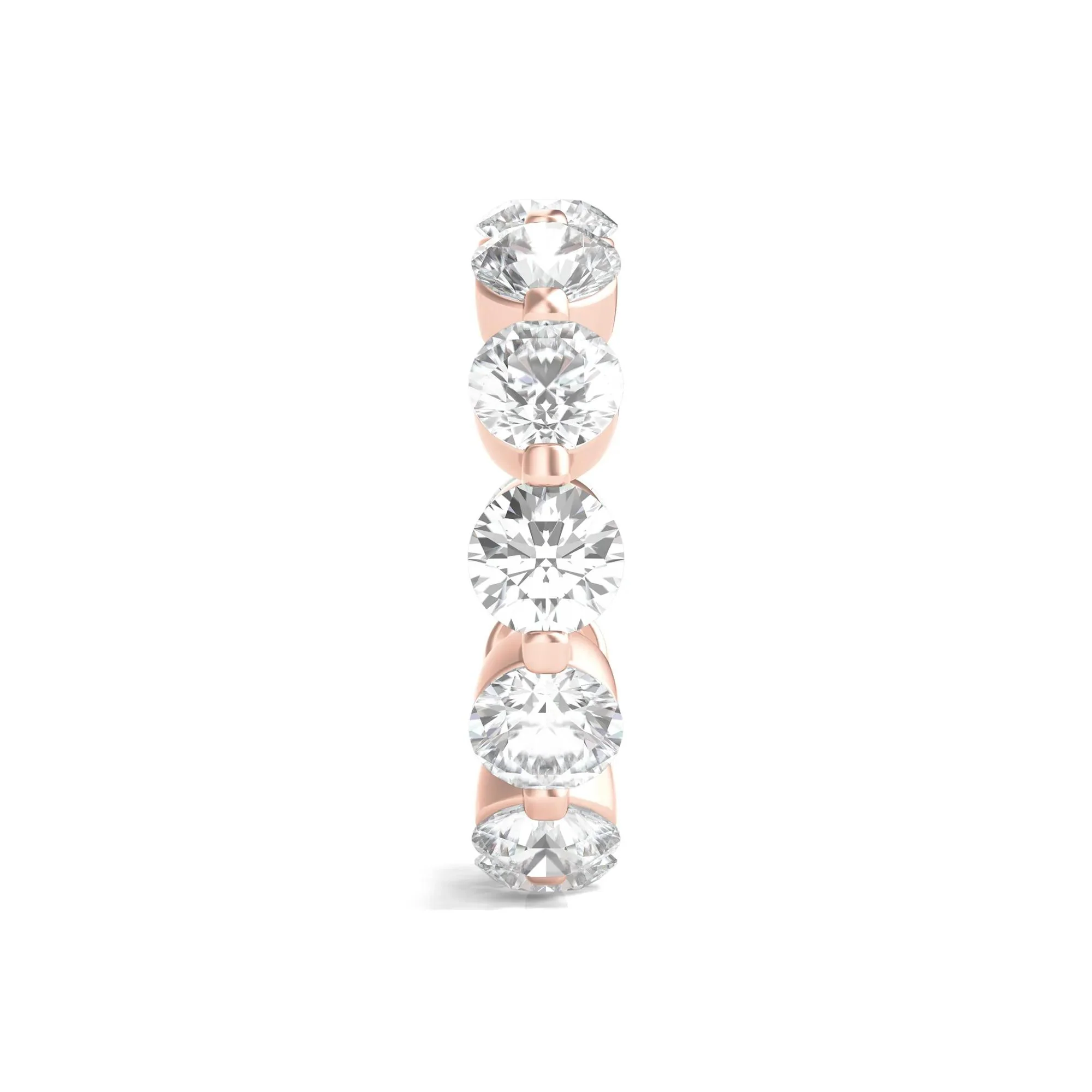 6 CT. Tw. Round Brilliant-Cut Lab Grown Diamond Eternity Band Ring 14K Rose Gold Size 8 - Image 3