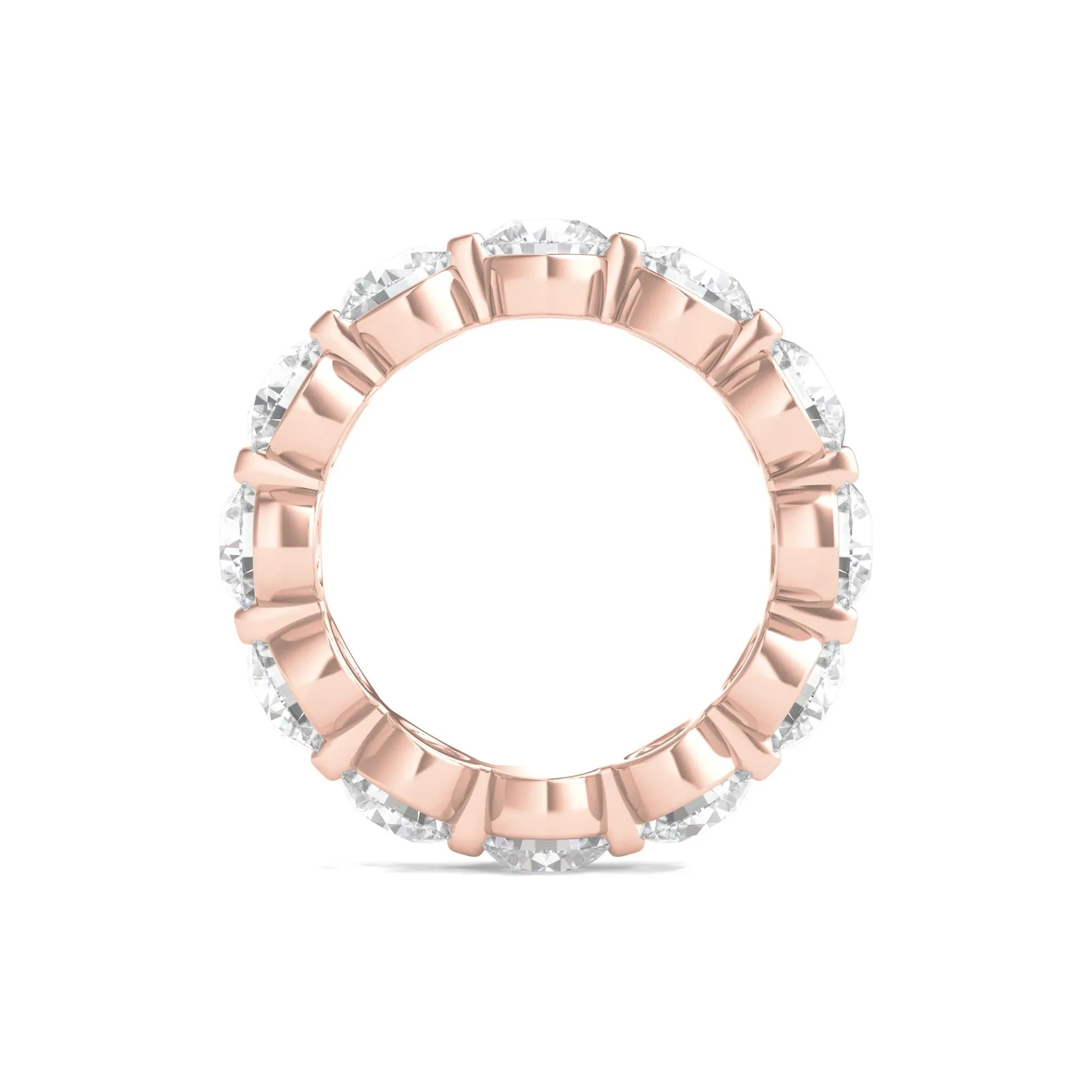 6 CT. Tw. Round Brilliant-Cut Lab Grown Diamond Eternity Band Ring 14K Rose Gold Size 8.5 - Image 2