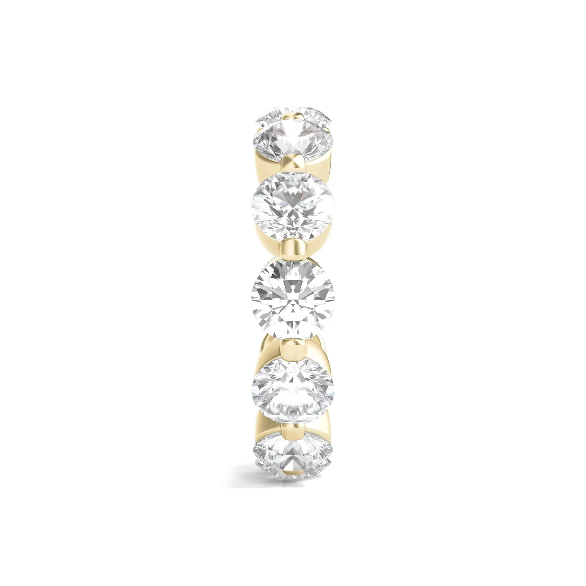 6 CT. Tw. Round Brilliant-Cut Lab Grown Diamond Eternity Band Ring 14K Yellow Gold Size 5 - Image 3
