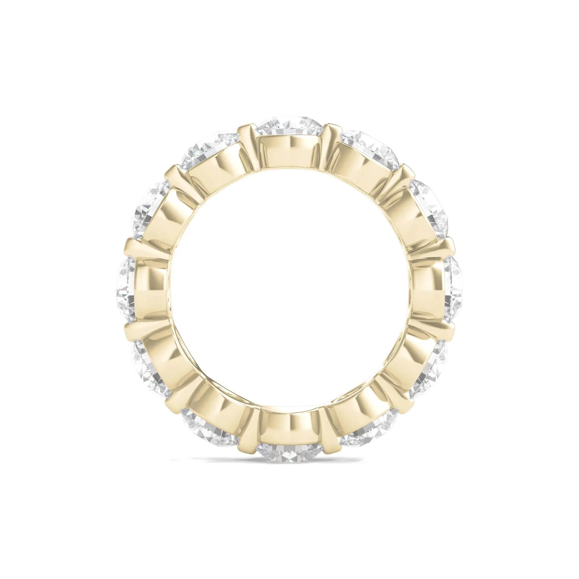 6 CT. Tw. Round Brilliant-Cut Lab Grown Diamond Eternity Band Ring 14K Yellow Gold Size 8.5 - Image 2