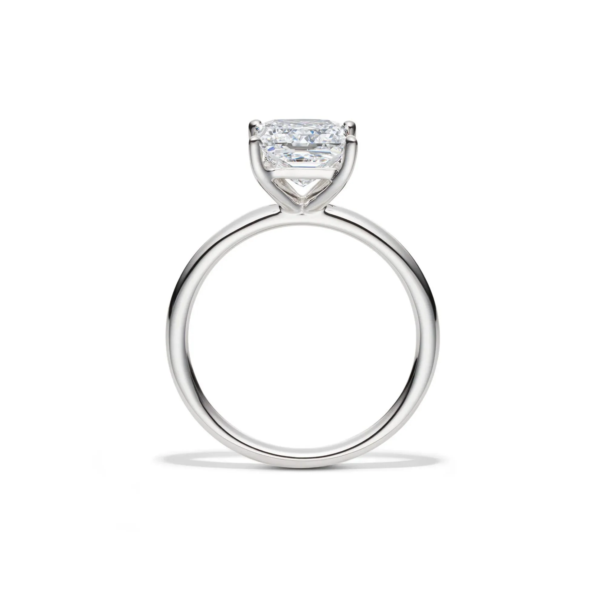 Lab Grown Diamond Princess-Cut Solitaire Engagement Ring Platinum (2 CT.) White Size 8 2mm - Image 2