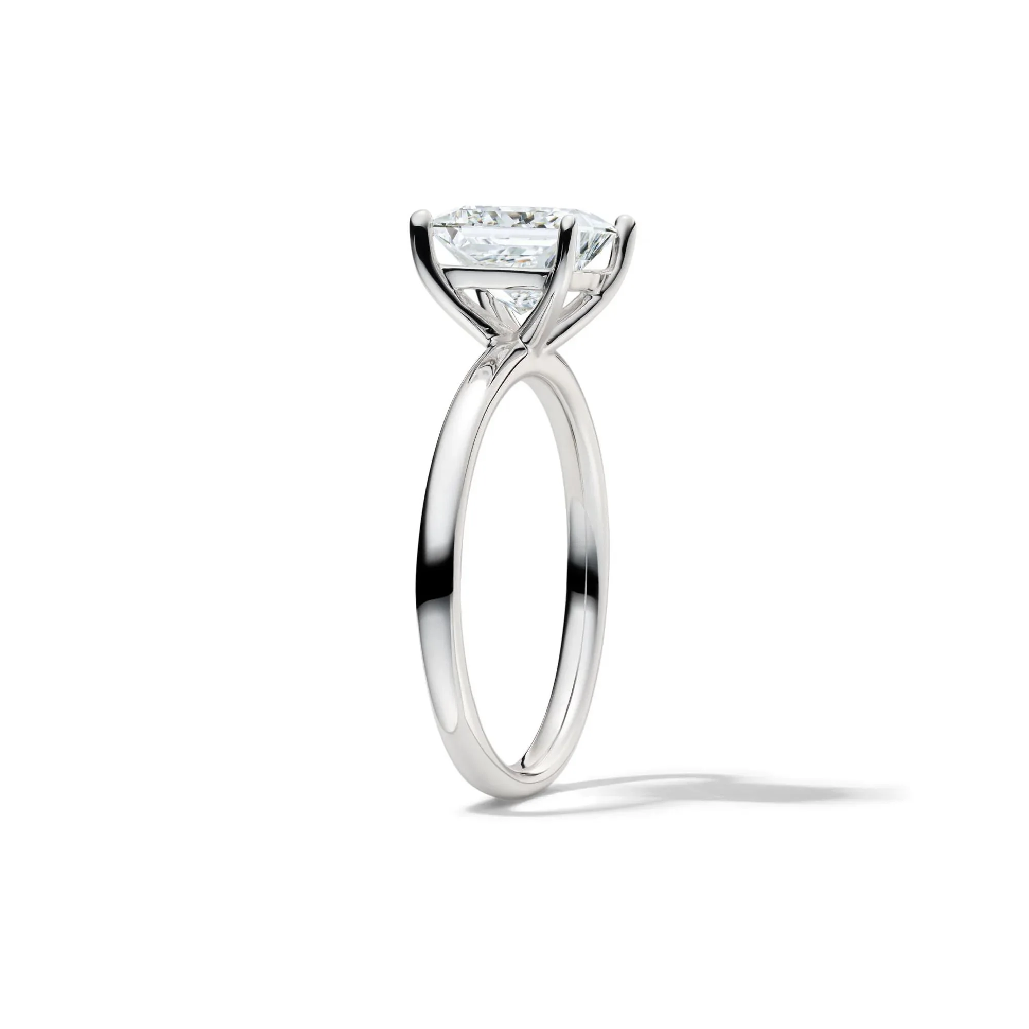 Lab Grown Diamond Princess-Cut Solitaire Engagement Ring Platinum (2 CT.) White Size 8 2mm - Image 3