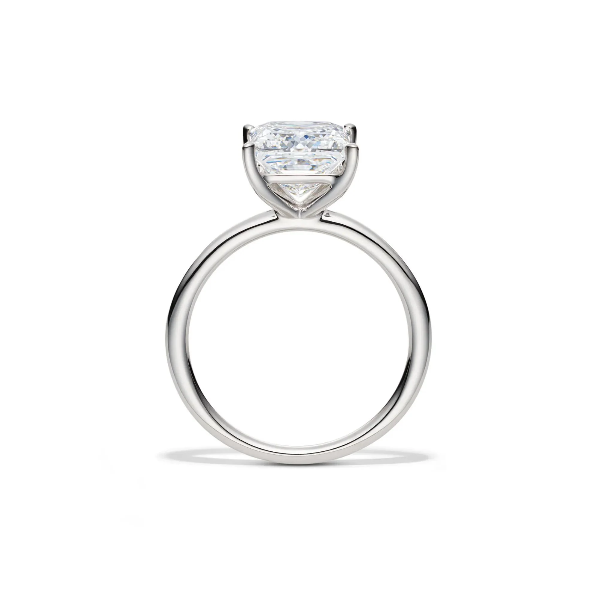 Lab Grown Diamond Princess-Cut Solitaire Engagement Ring Platinum (3 CT.) White Size 7 2mm - Image 2