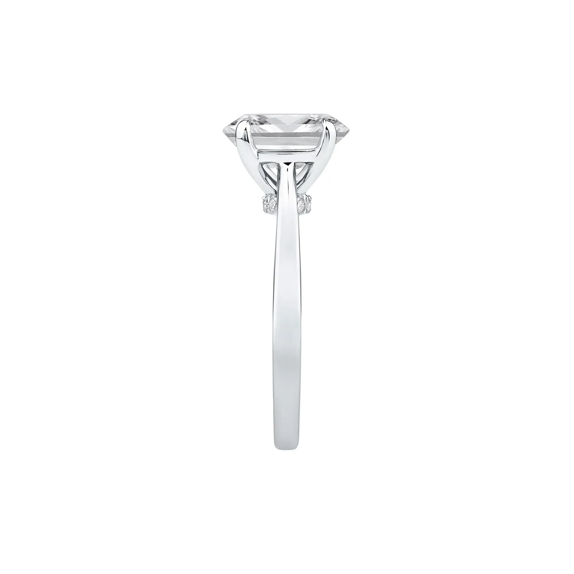 2 CT. Tw. Lab Grown Diamond Solitaire Engagement Ring Platinum Round Brilliant Cut White Size 12 - Image 3